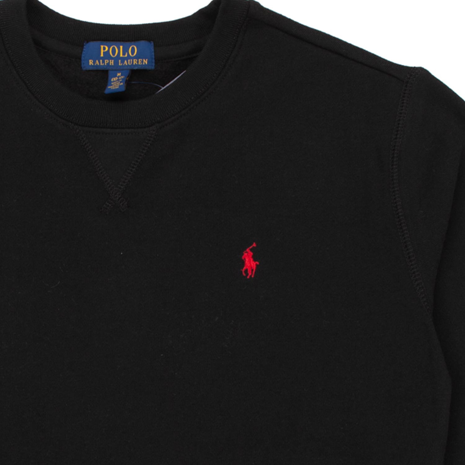 FELPA UNISEX NERA CON PONY RICAMATO - annameglio.com abbigliamento moda