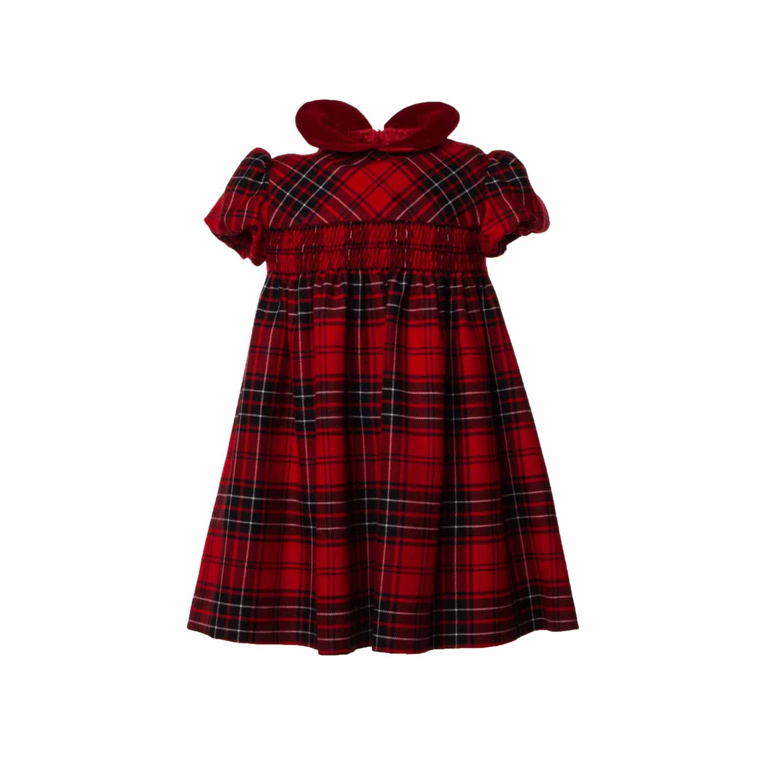 ABITO ROSSO SCOZZESE BIMBA - annameglio.com abbigliamento moda