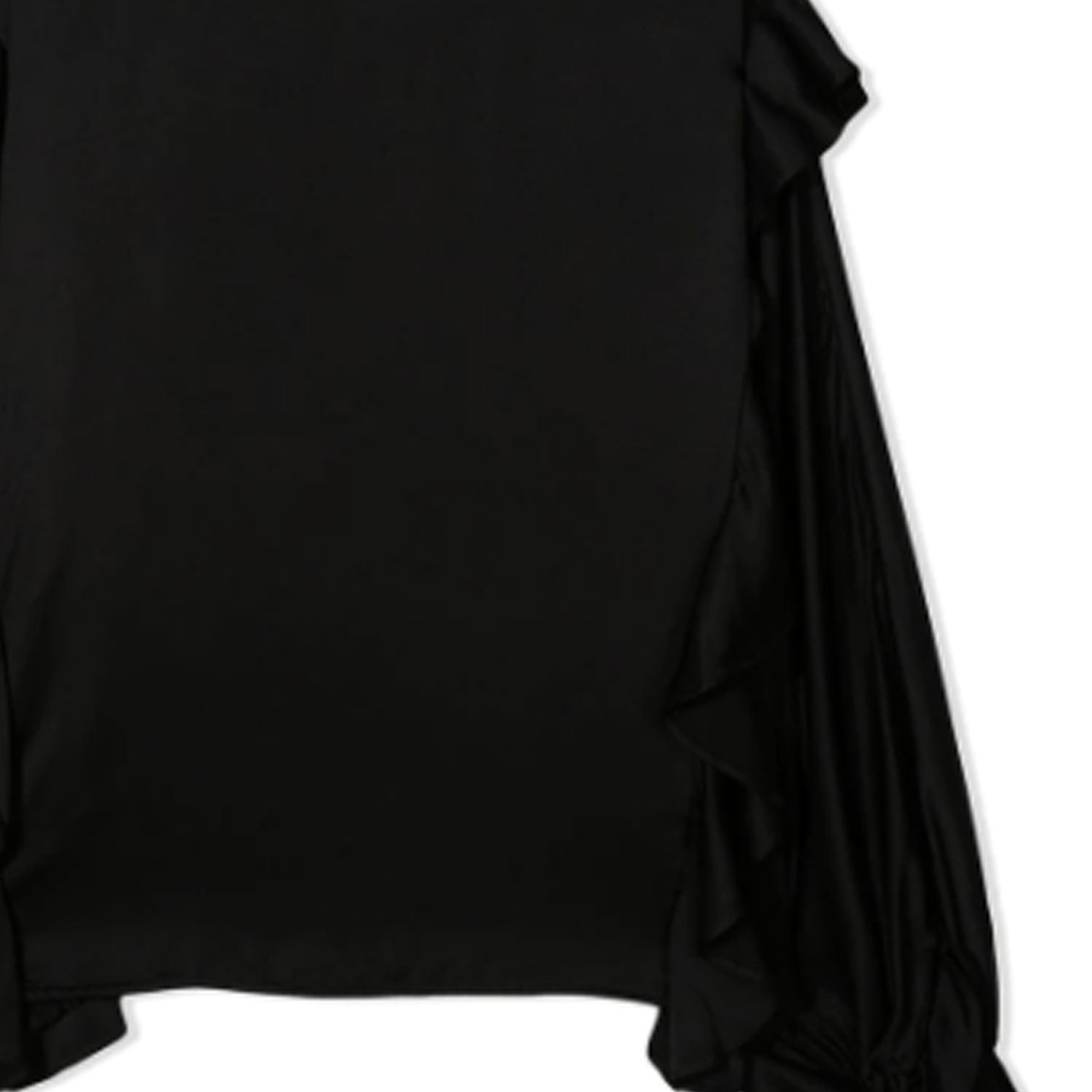 BLUSA NERA CON RUCHES TEENAGER - annameglio.com abbigliamento moda
