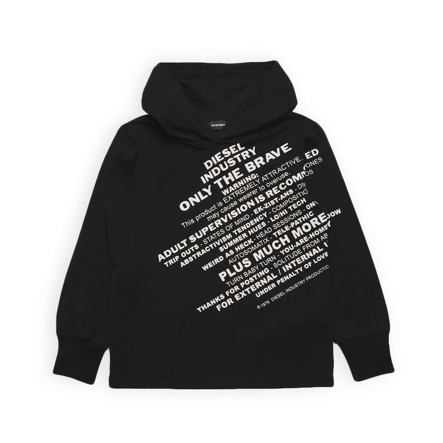 FELPA CON CAPPUCCIO UNISEX NERA - annameglio.com abbigliamento moda