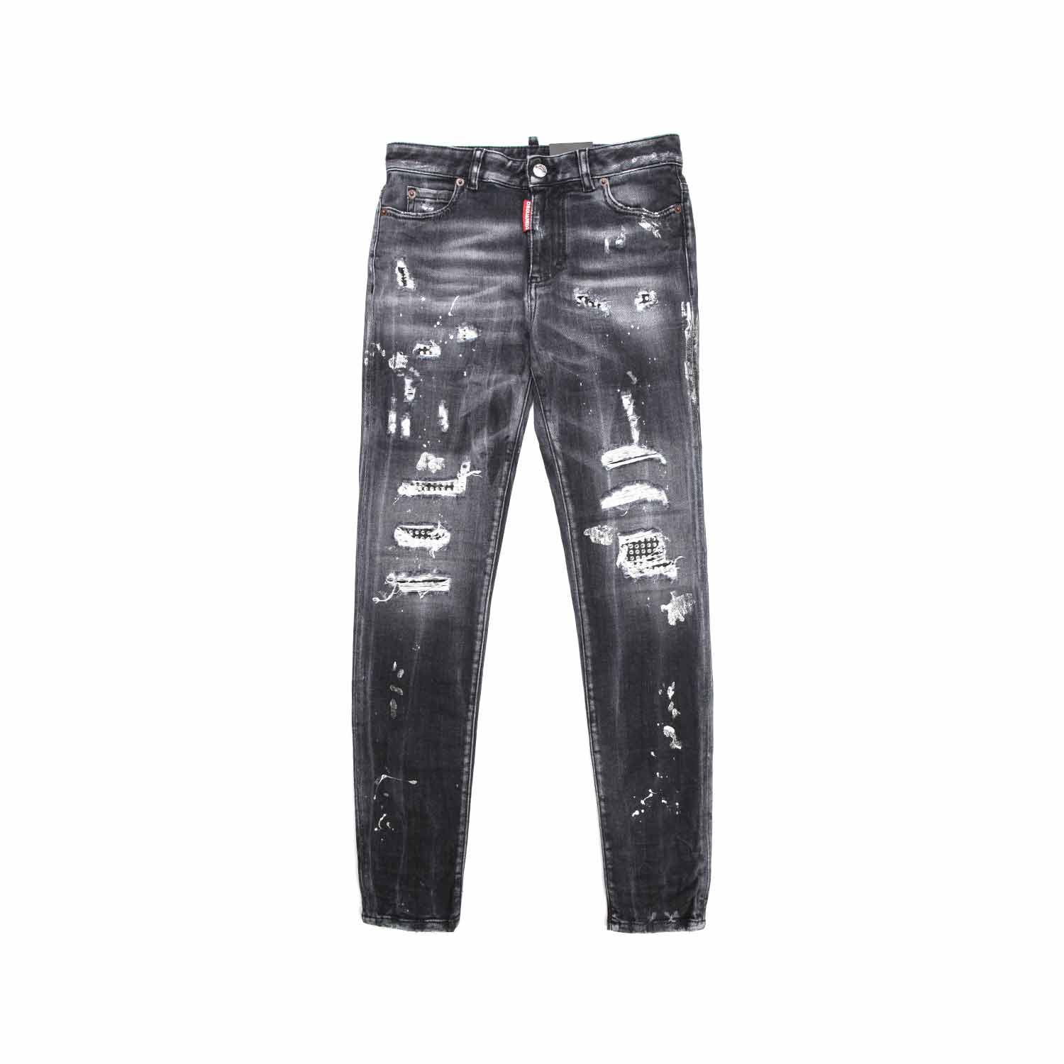 JEANS NERI STRAPPATI TEEN - annameglio.com abbigliamento moda