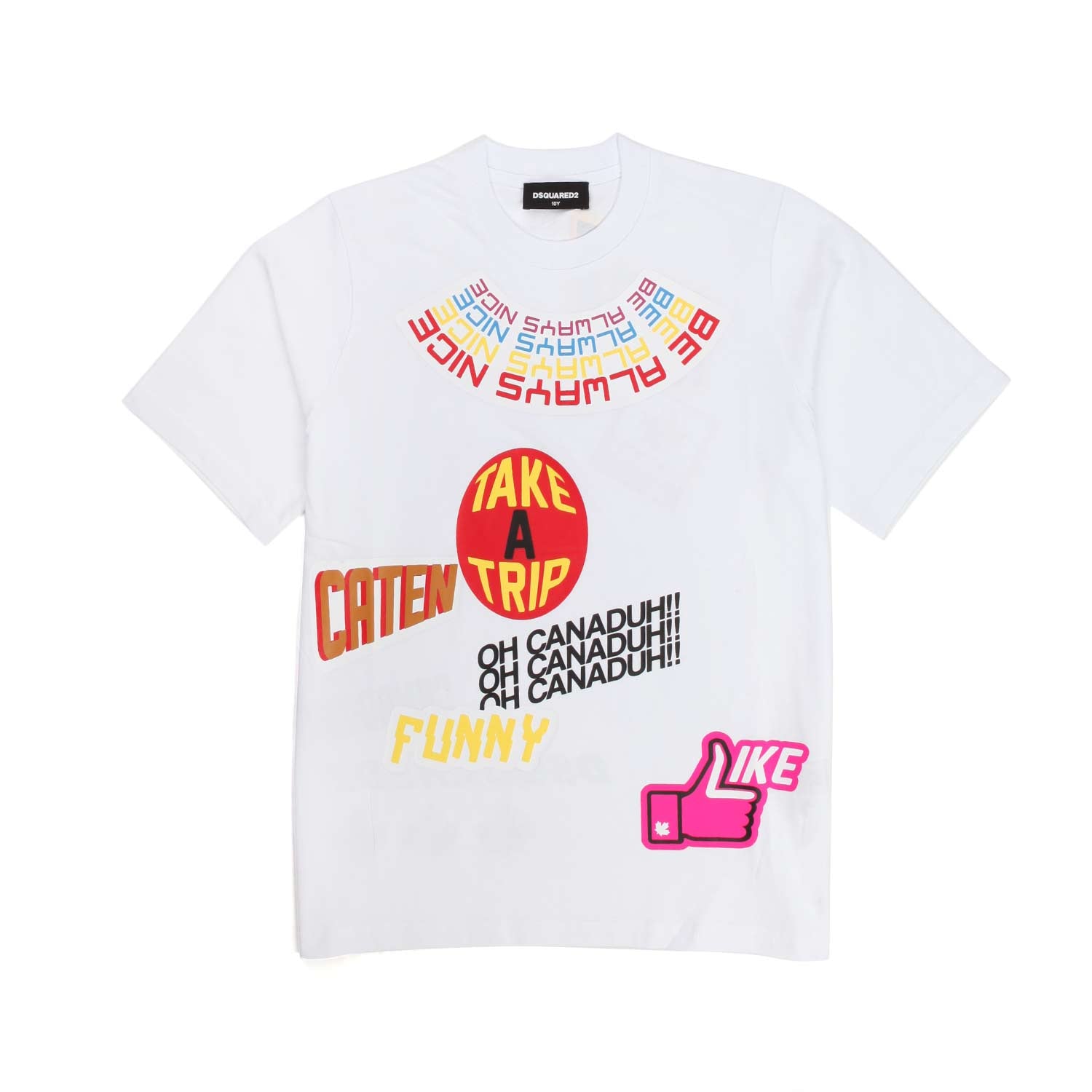 T-SHIRT STAMPA BIANCA UNISEX - annameglio.com abbigliamento moda