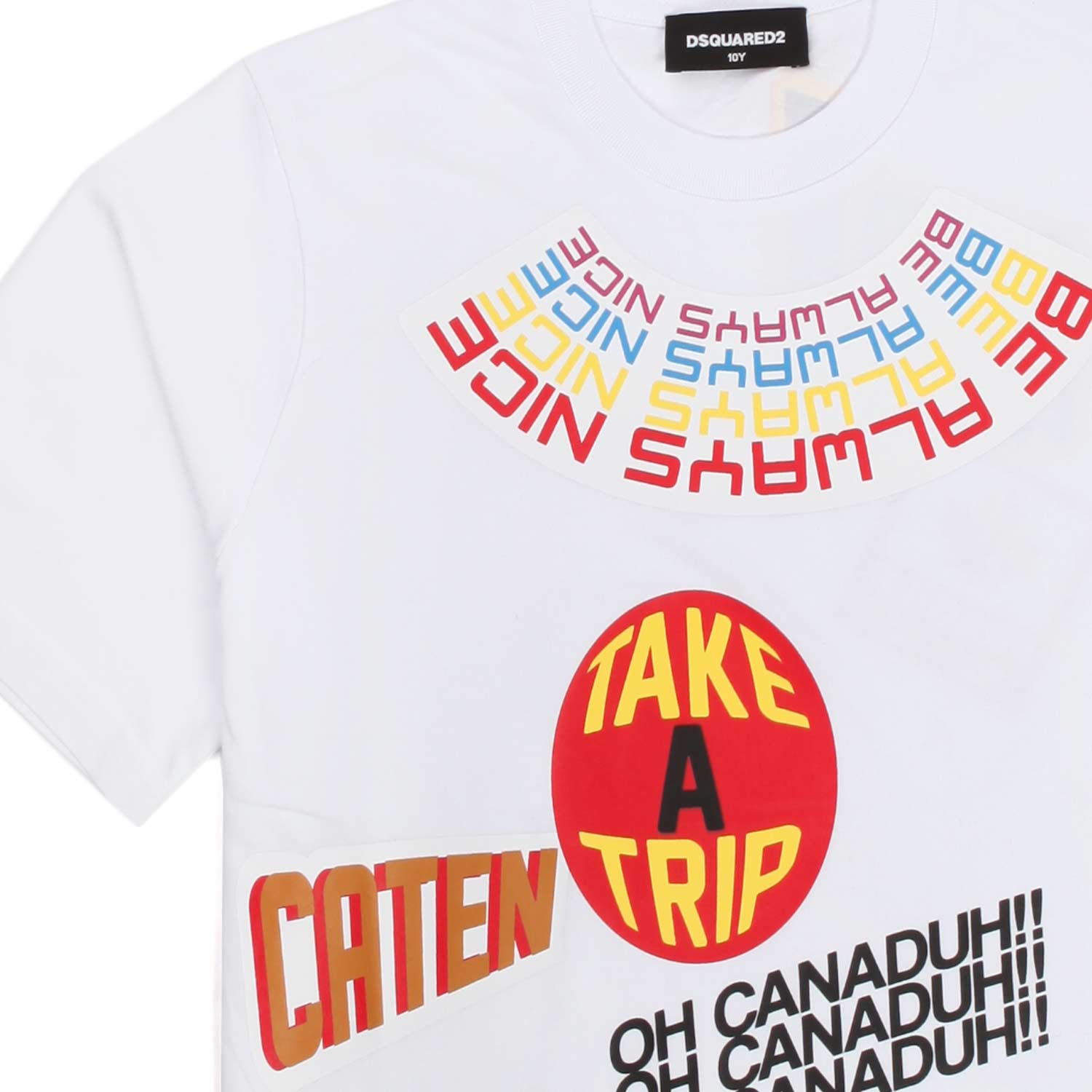 T-SHIRT STAMPA BIANCA UNISEX - annameglio.com abbigliamento moda