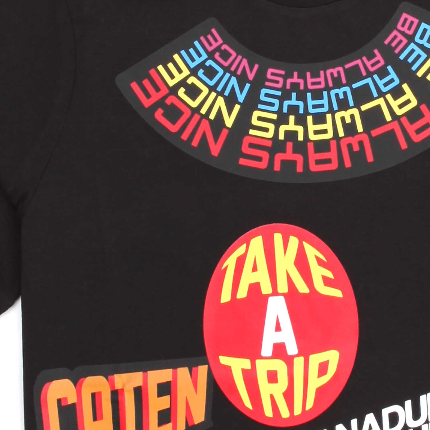 T-SHIRT UNISEX NERA STAMPA - annameglio.com abbigliamento moda