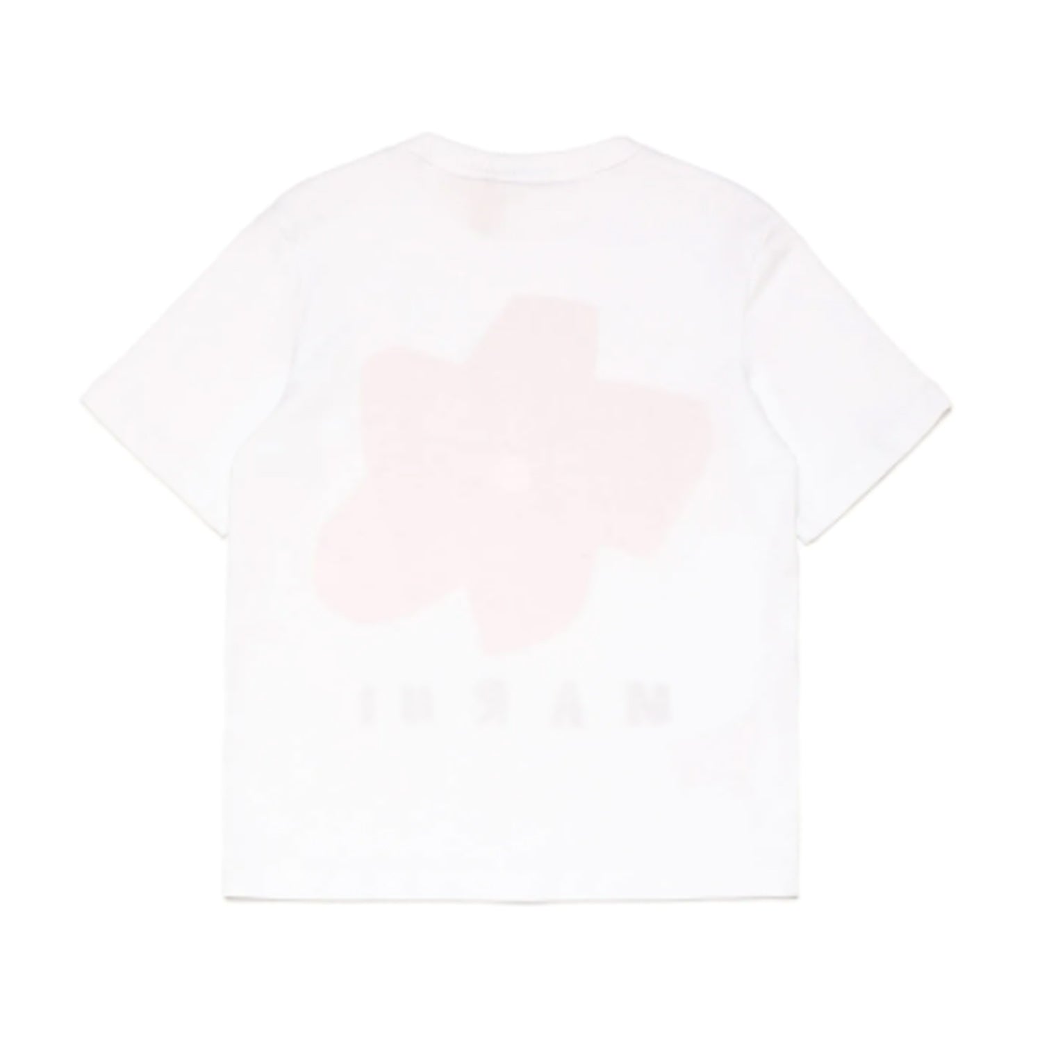 T-SHIRT BIANCA CON FIORE ROSSO BAMBINA E TEENAGER - annameglio.com abbigliamento moda