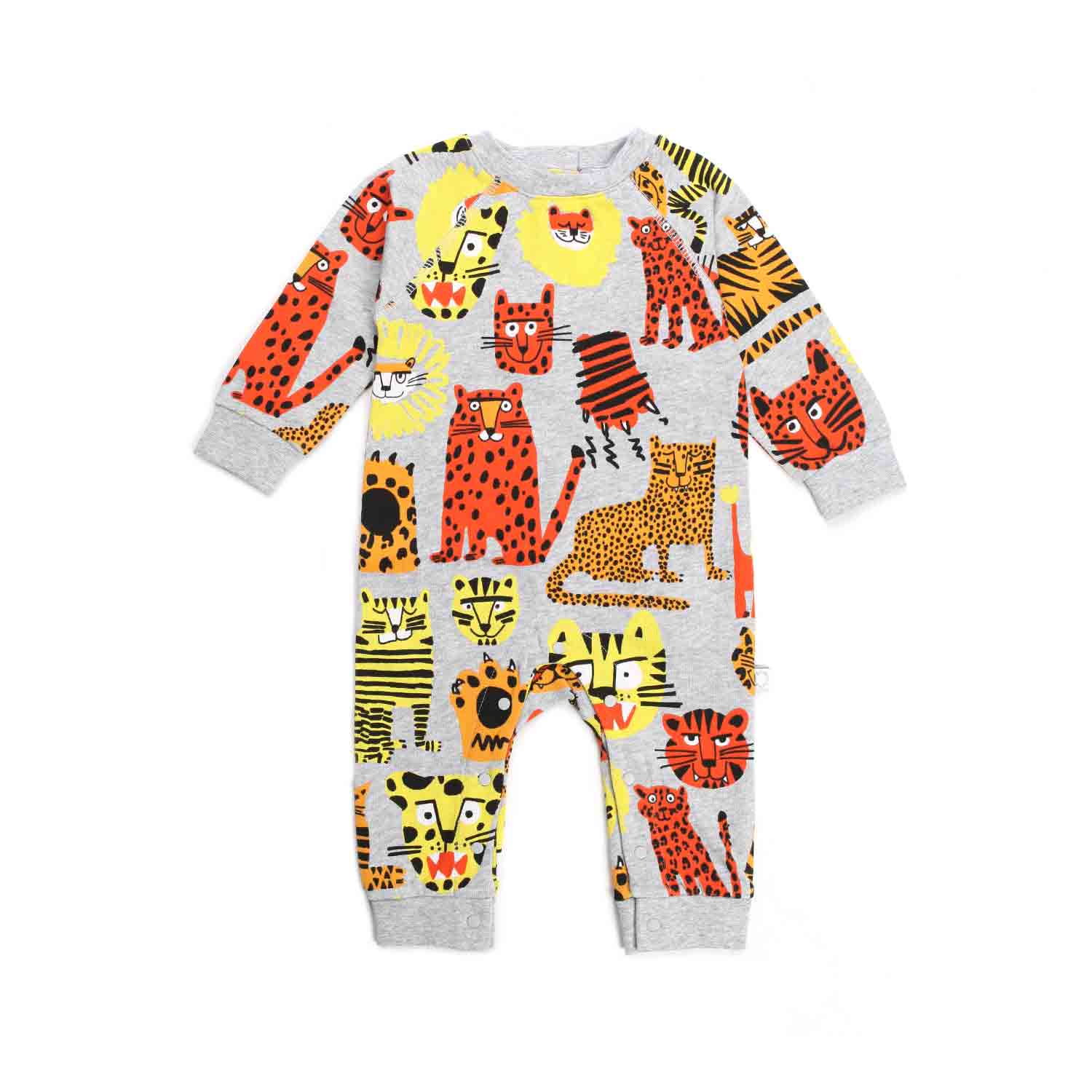 TUTINA GRIGIA CON STAMPE MULTICOLOR NEONATA - annameglio.com abbigliamento moda