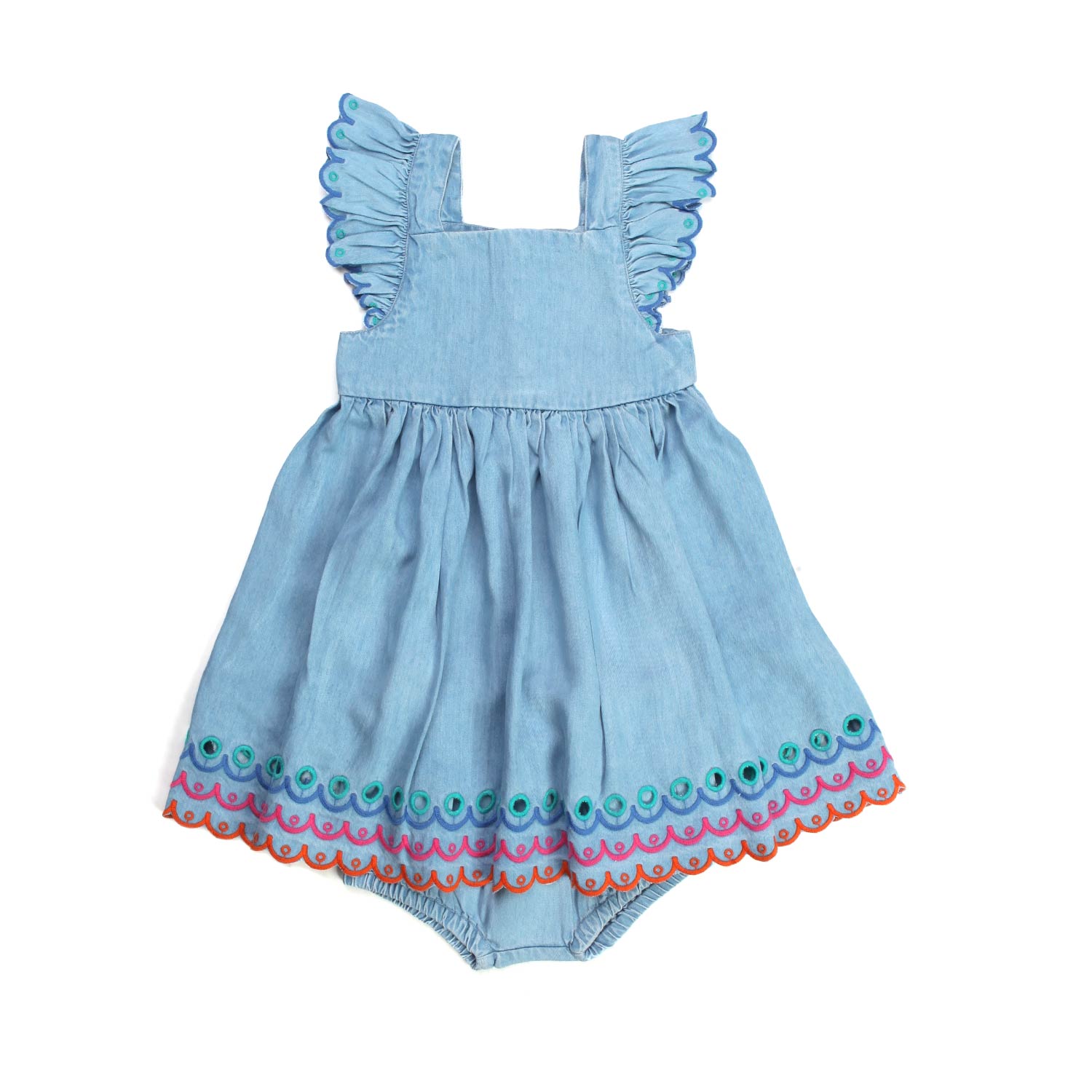 MINI ABITO AZZURRO DENIM BIMBA - annameglio.com abbigliamento moda