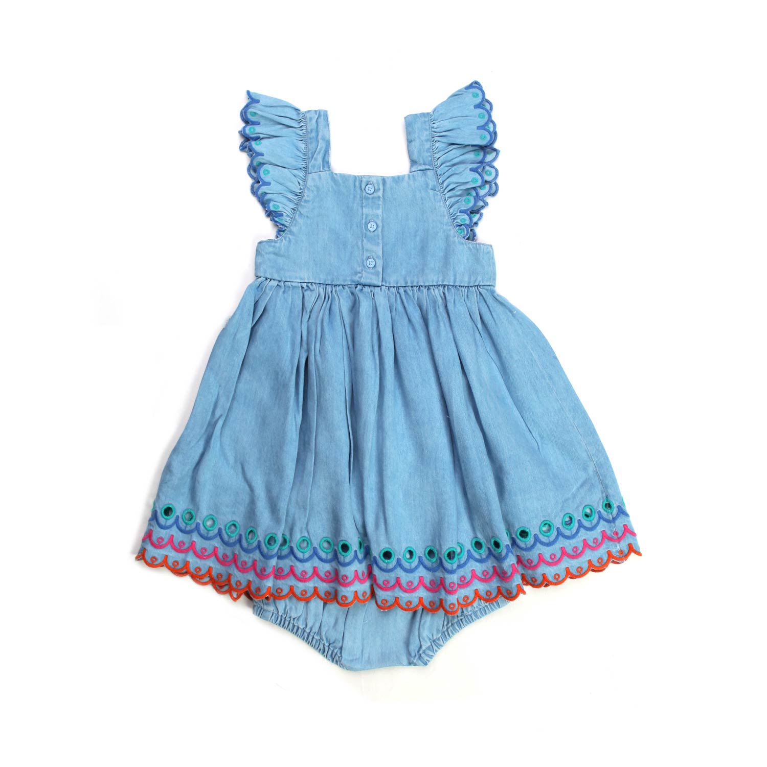 MINI ABITO AZZURRO DENIM BIMBA - annameglio.com abbigliamento moda