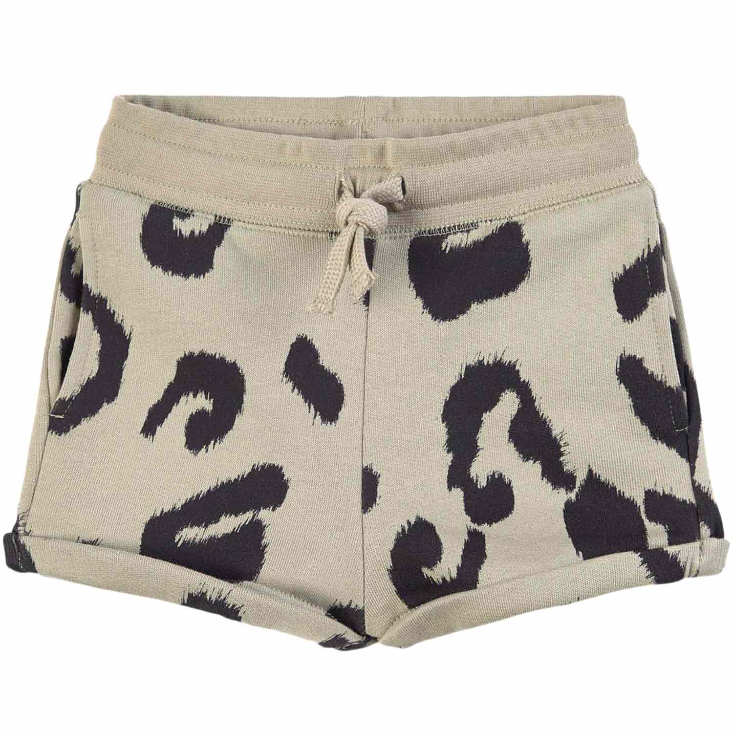 SHORTS ANIMALIER VERDE OLIVA BAMBINA E TEENAGER - annameglio.com abbigliamento moda