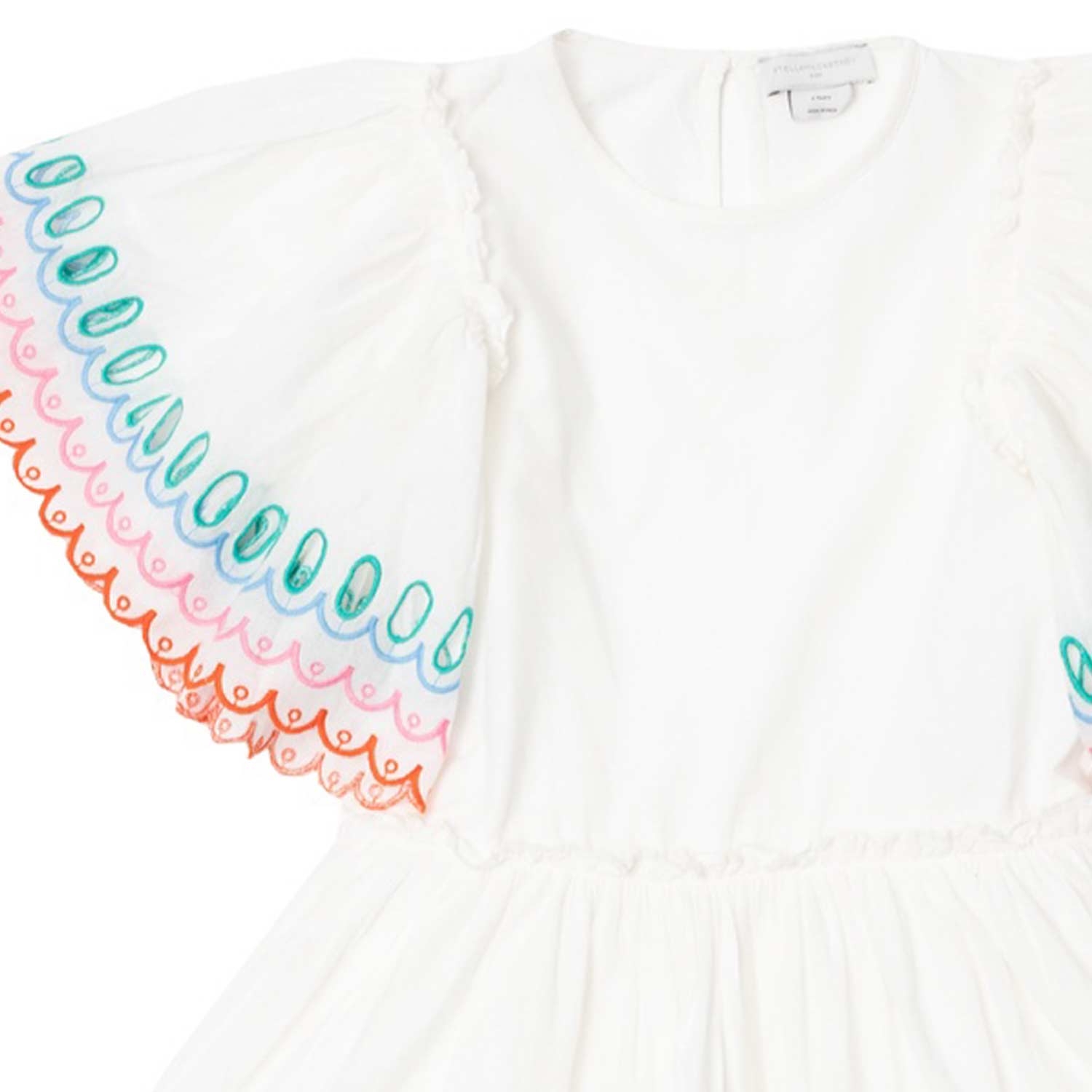 TOP RICAMATO BIANCO BAMBINA E TEENAGER - annameglio.com abbigliamento moda