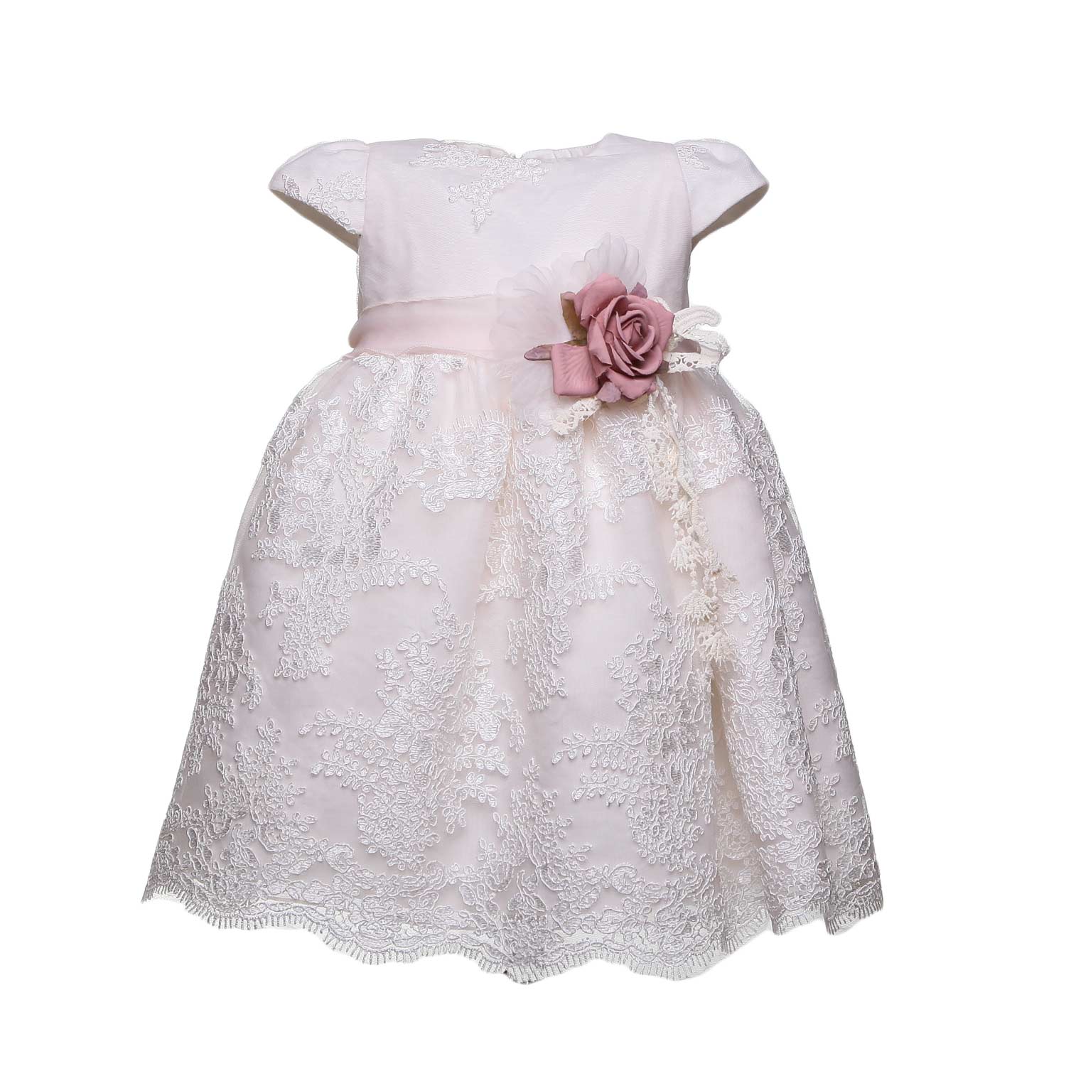 ABITO CERIMONIA PIZZO NEONATA - annameglio.com abbigliamento moda