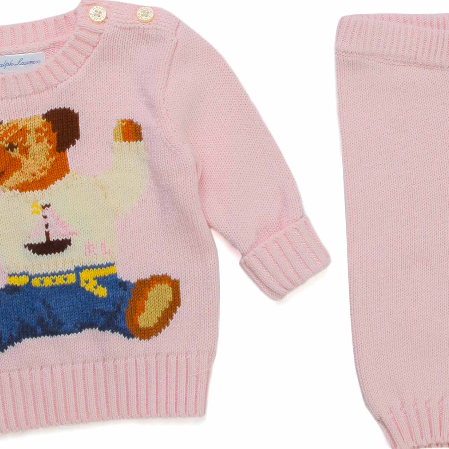 COMPLETO ROSA COTONE NEONATA - annameglio.com abbigliamento moda