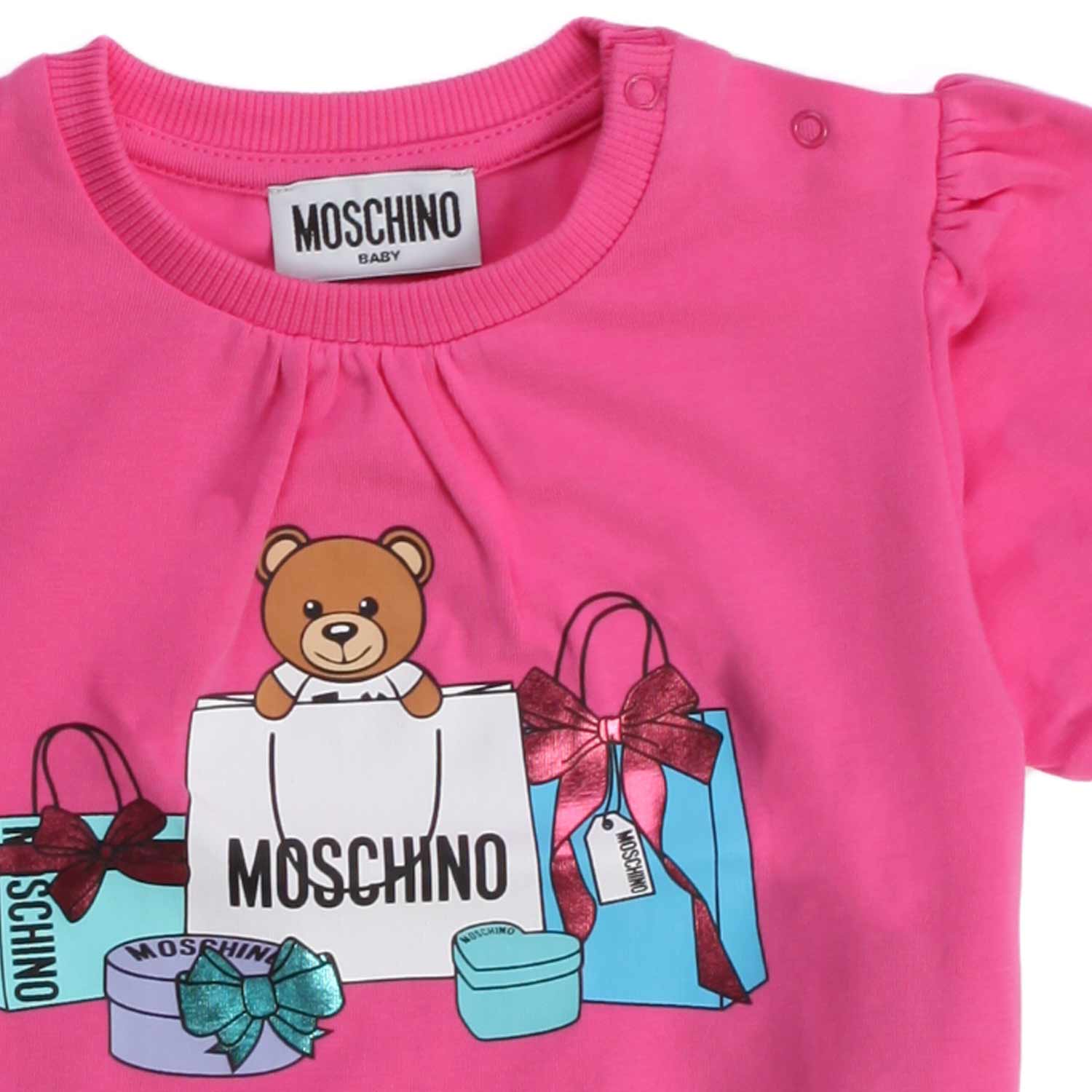 T-SHIRT FUCSIA LOGO BIMBA - annameglio.com abbigliamento moda