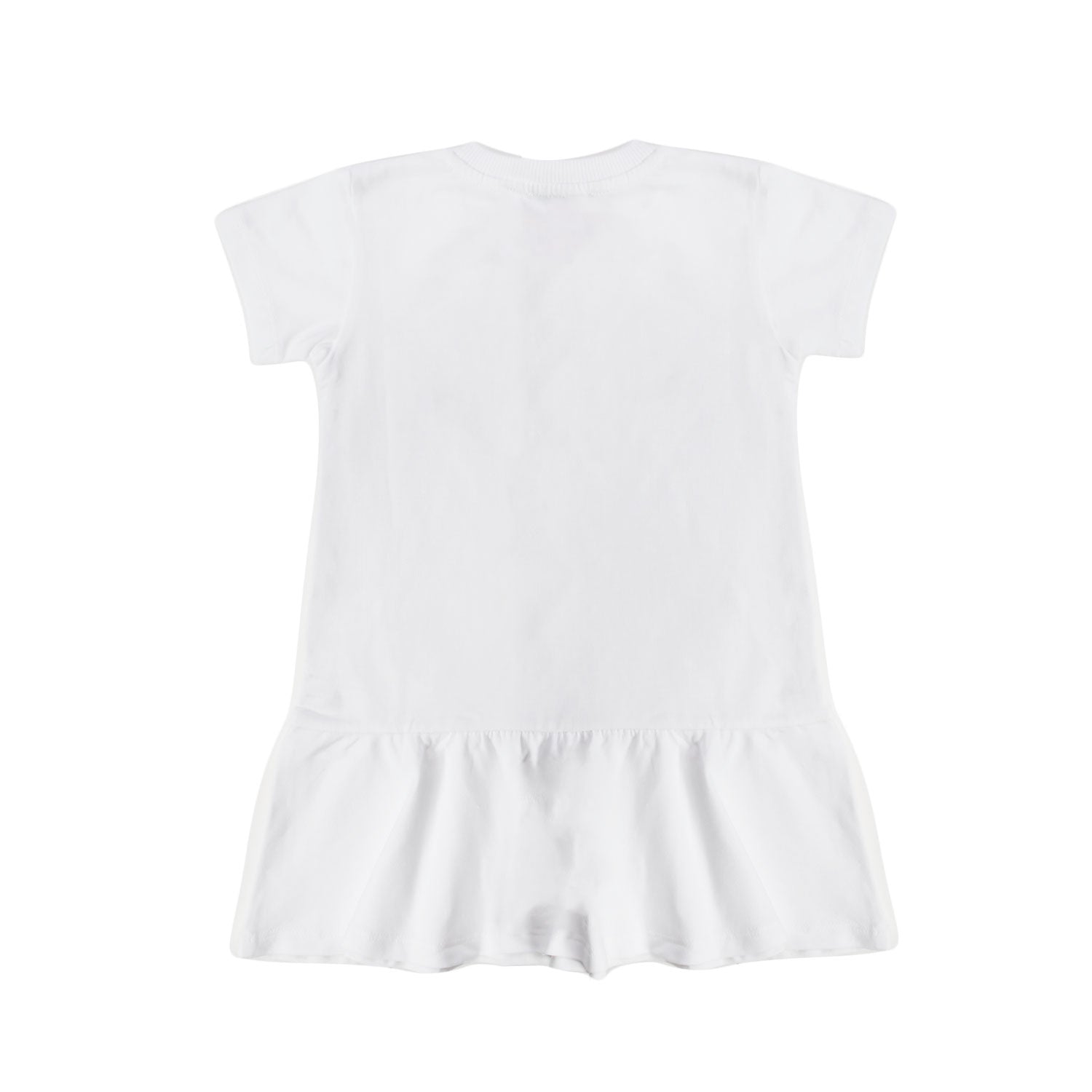 ABITO BIMBA BIANCO CON ORSETTO ROSA - annameglio.com abbigliamento moda