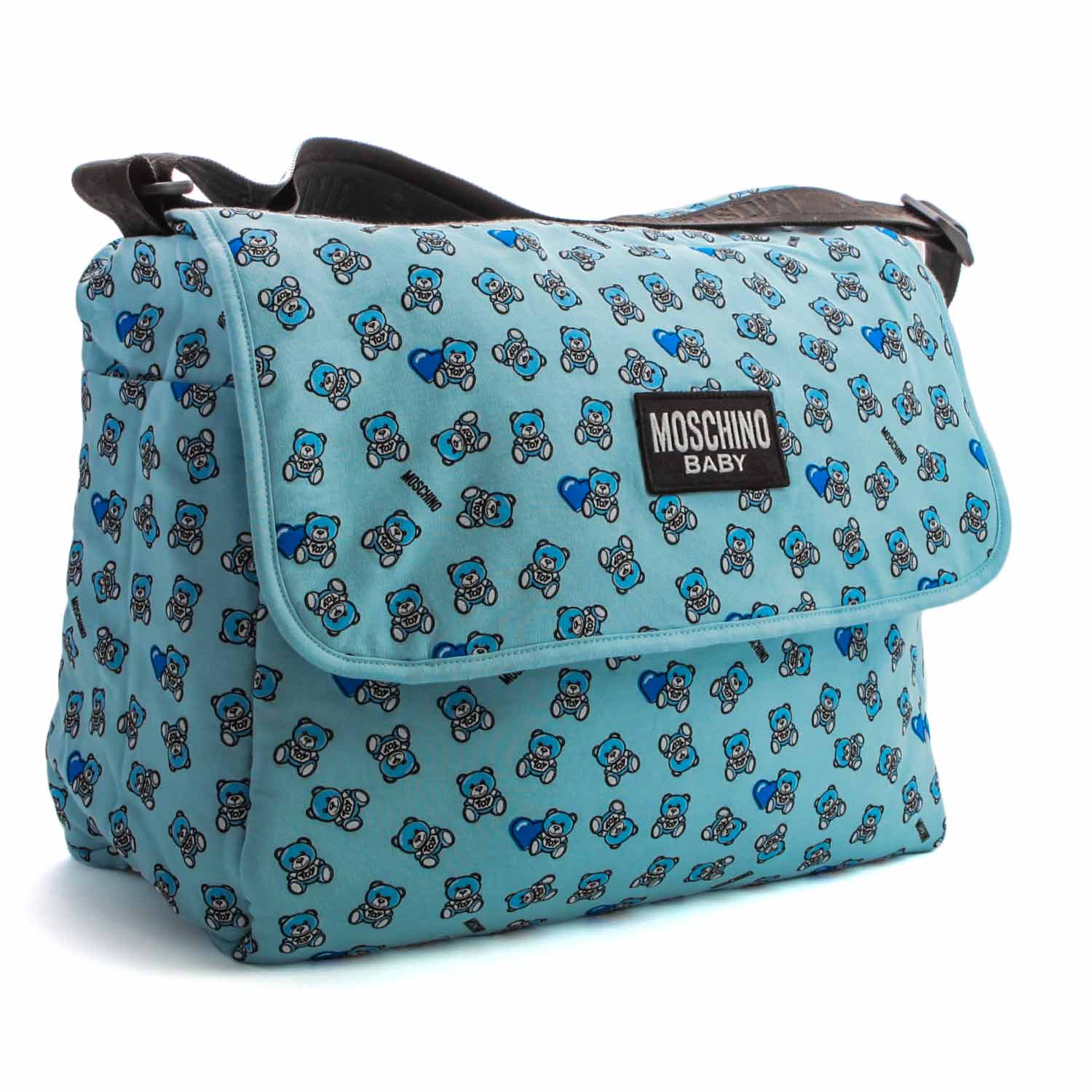 BORSA MAMMA CELESTE CON LOGO - annameglio.com abbigliamento moda