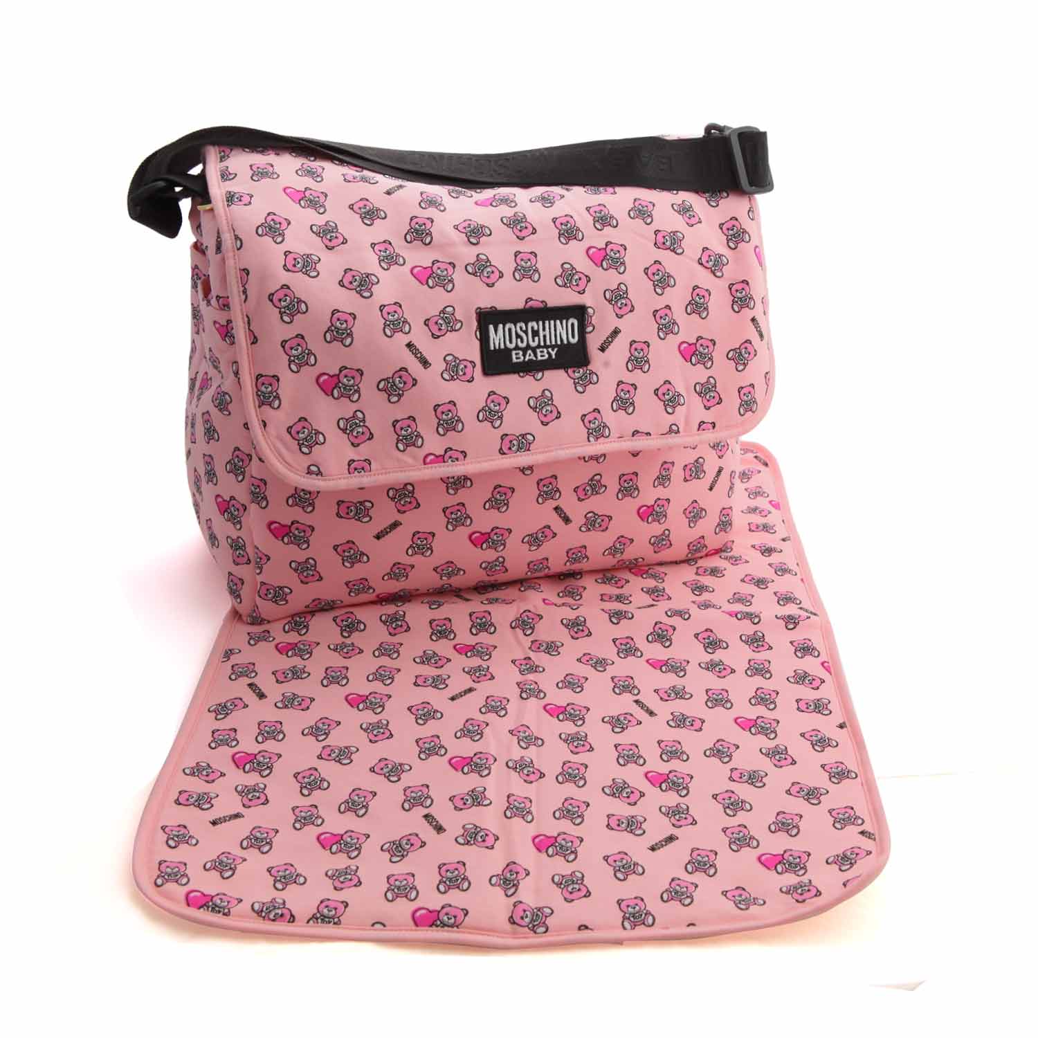 BORSA MAMMA ROSA STAMPA LOGO - annameglio.com abbigliamento moda