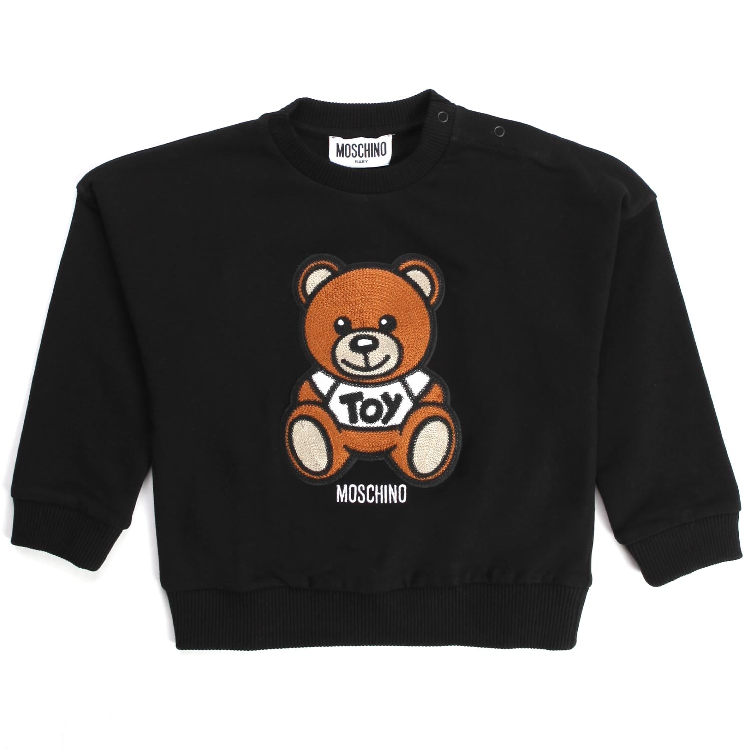 FELPA NERA CON ORSETTO BABY - annameglio.com abbigliamento moda