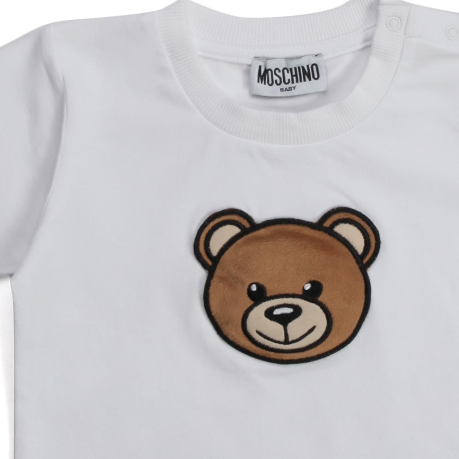 T-SHIRT BIANCA CON ORSETTO BABY - annameglio.com abbigliamento moda