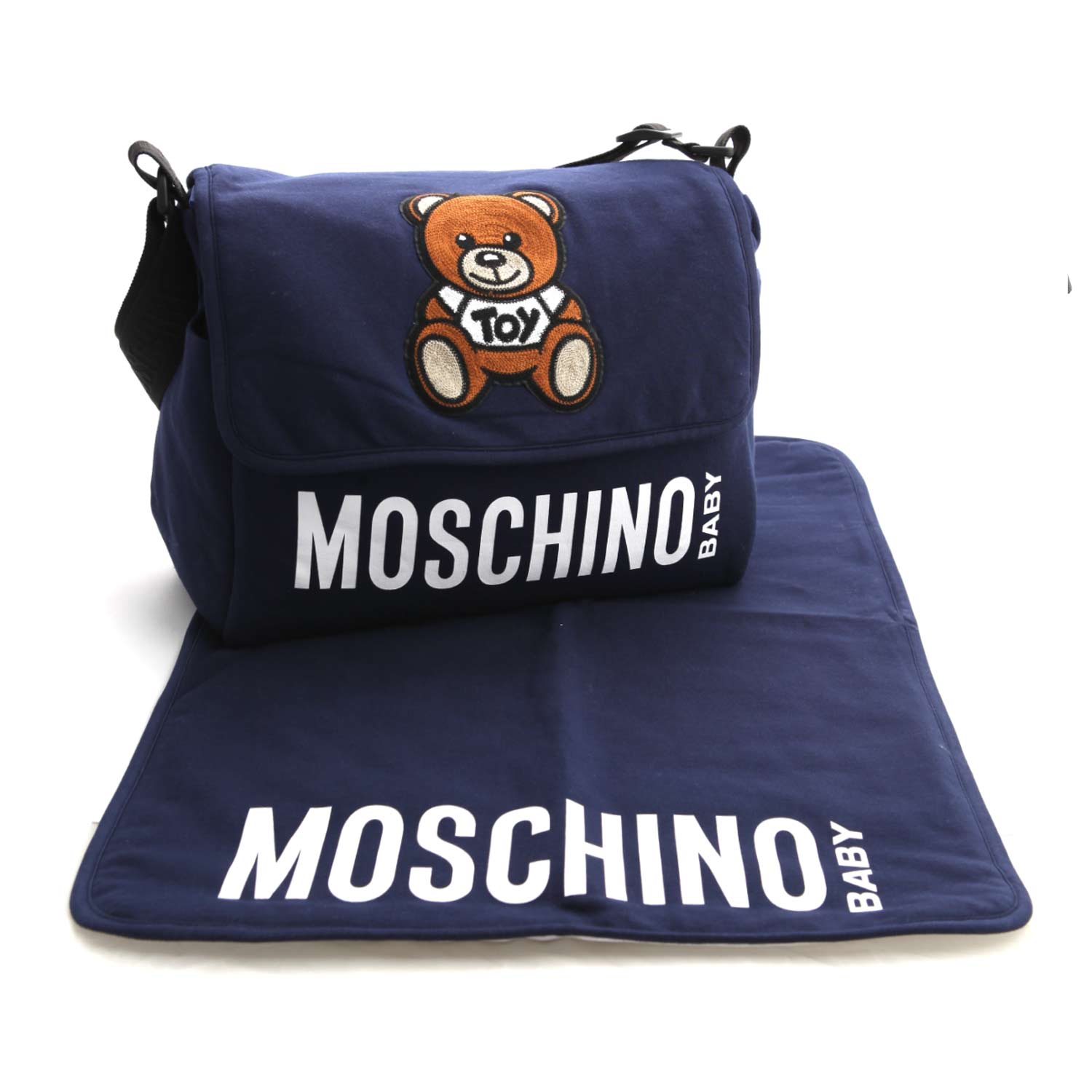 BORSA MAMMA BLU TEDDY BEAR - annameglio.com abbigliamento moda