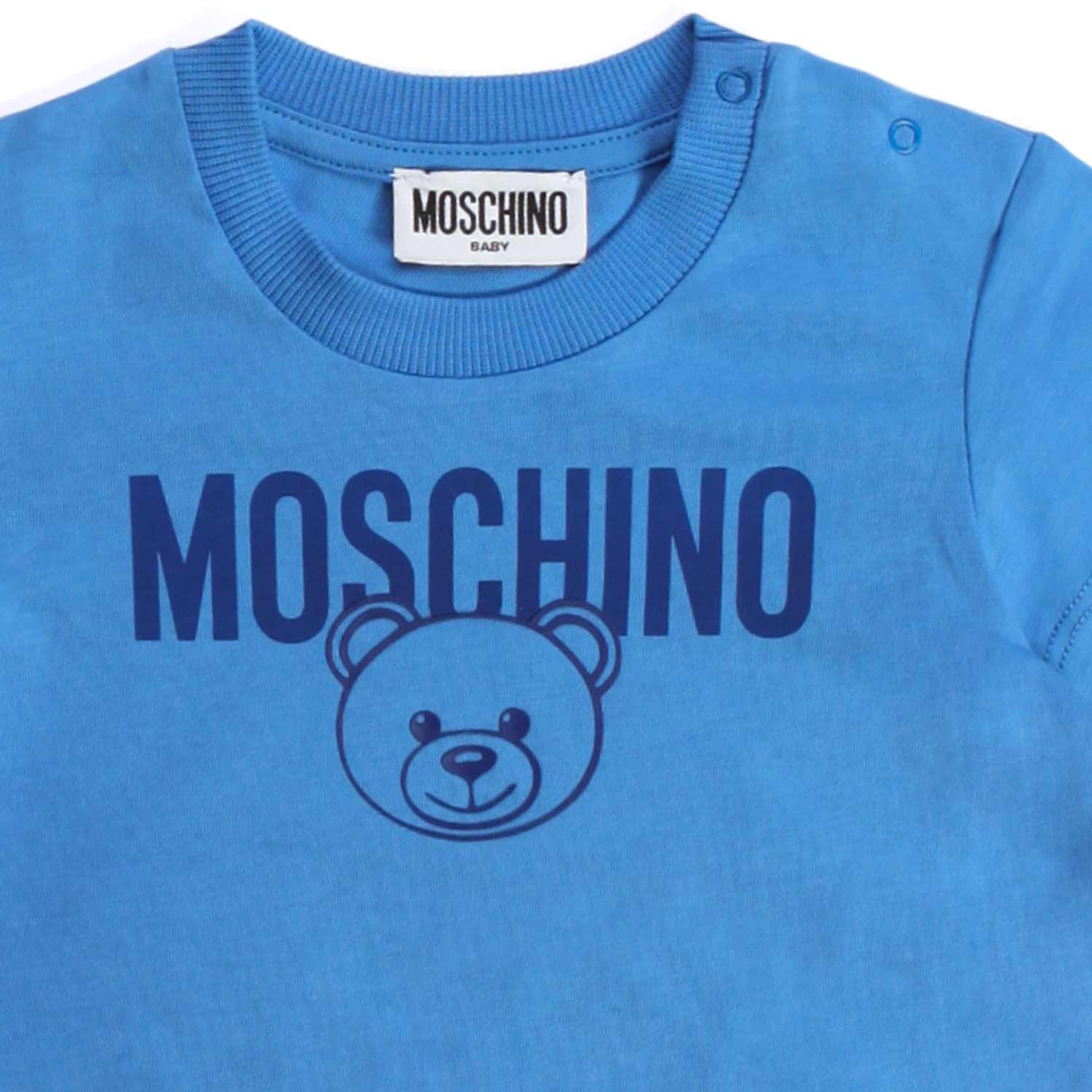 T-SHIRT CELESTE ORSETTO BABY - annameglio.com abbigliamento moda