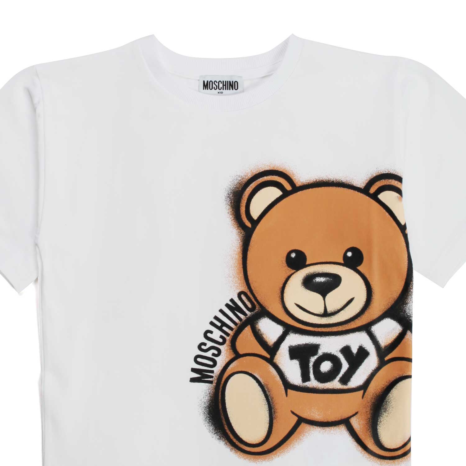 T-SHIRT CON ORSETTO BIANCA BAMBINO E TEENAGER - annameglio.com abbigliamento moda