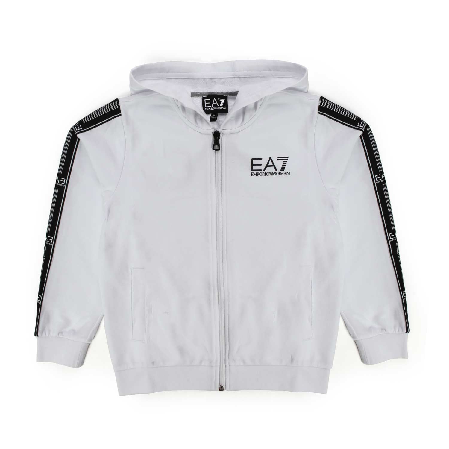 FELPA BIANCA ZIP TEEN BAMBINO - annameglio.com abbigliamento moda