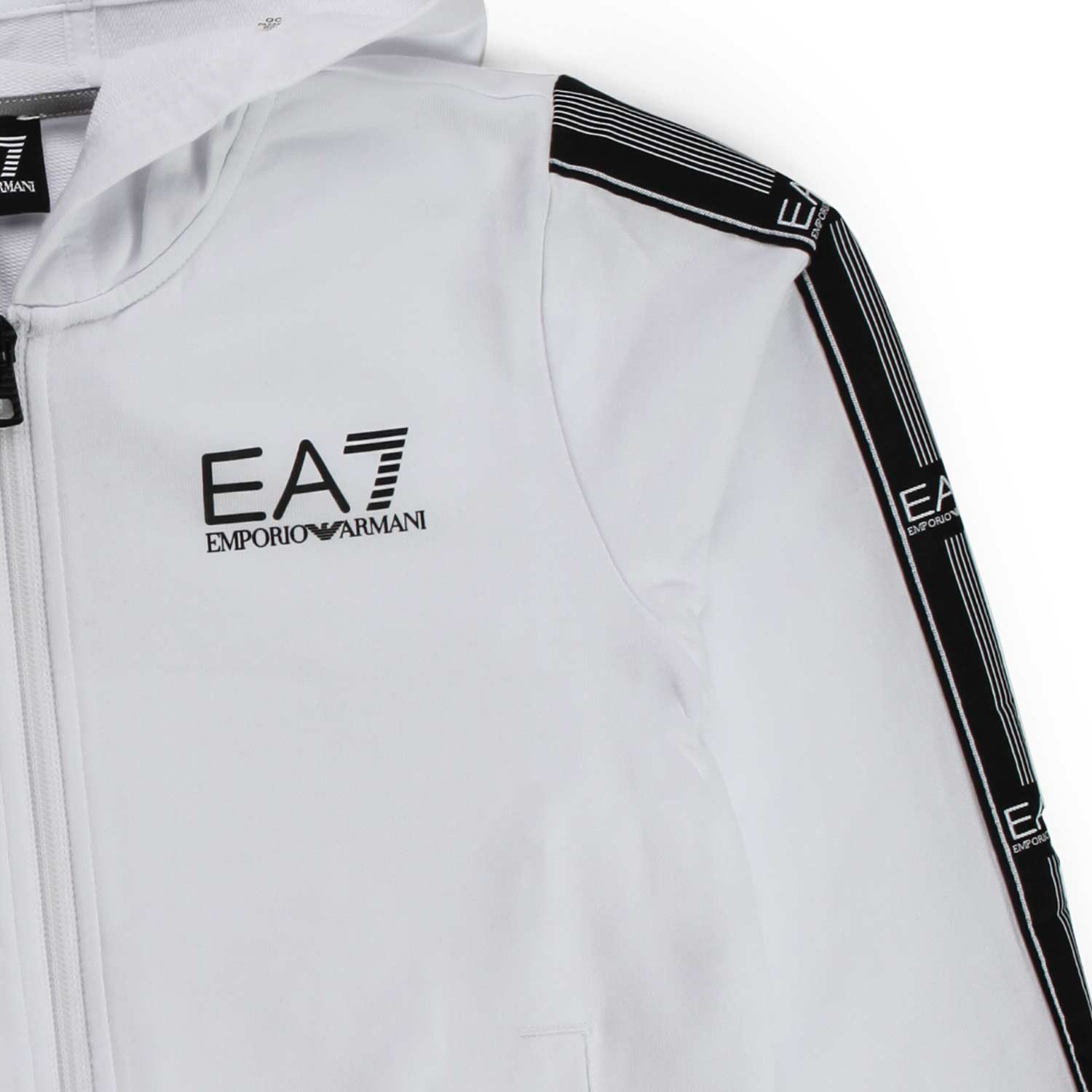 FELPA BIANCA ZIP TEEN BAMBINO - annameglio.com abbigliamento moda