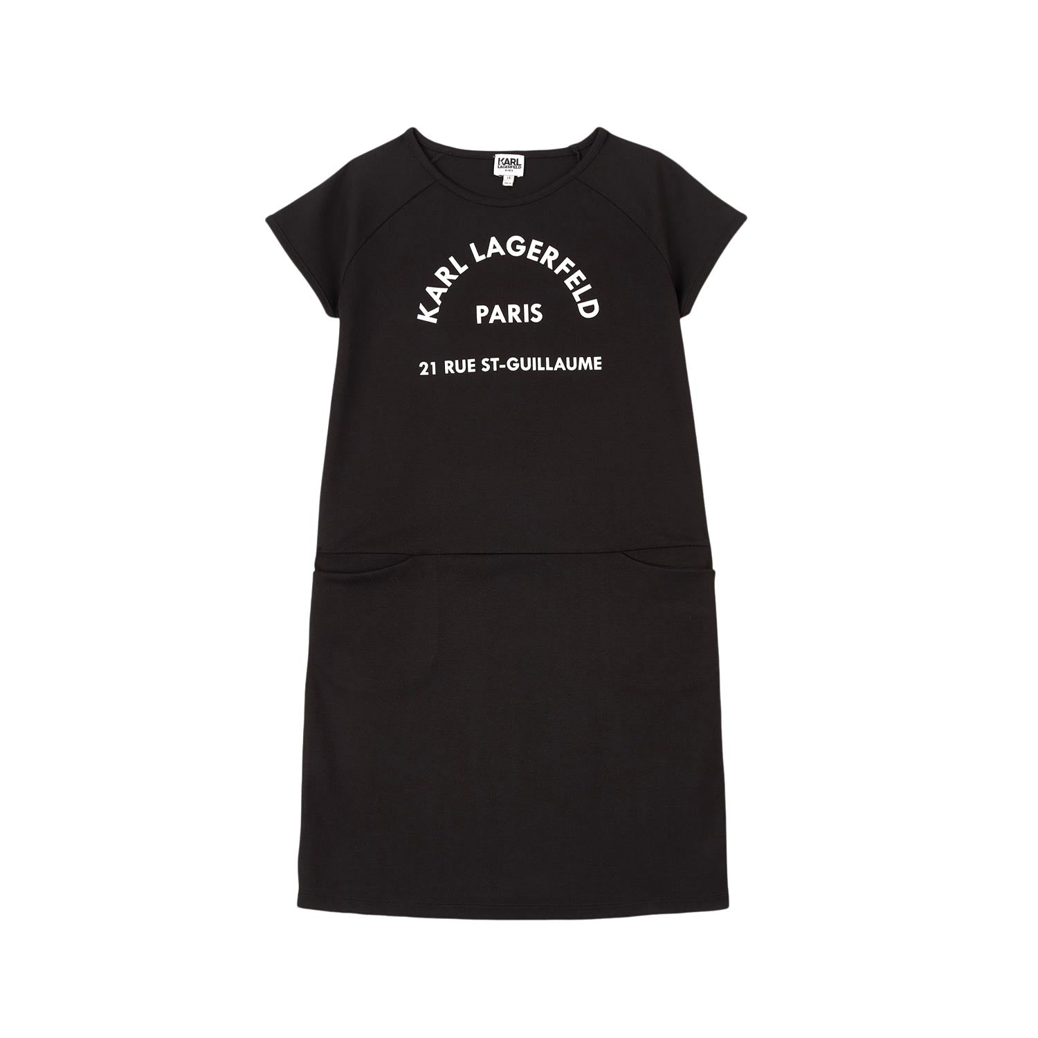 ABITO NERO BAMBINA TEEN LOGO - annameglio.com abbigliamento moda