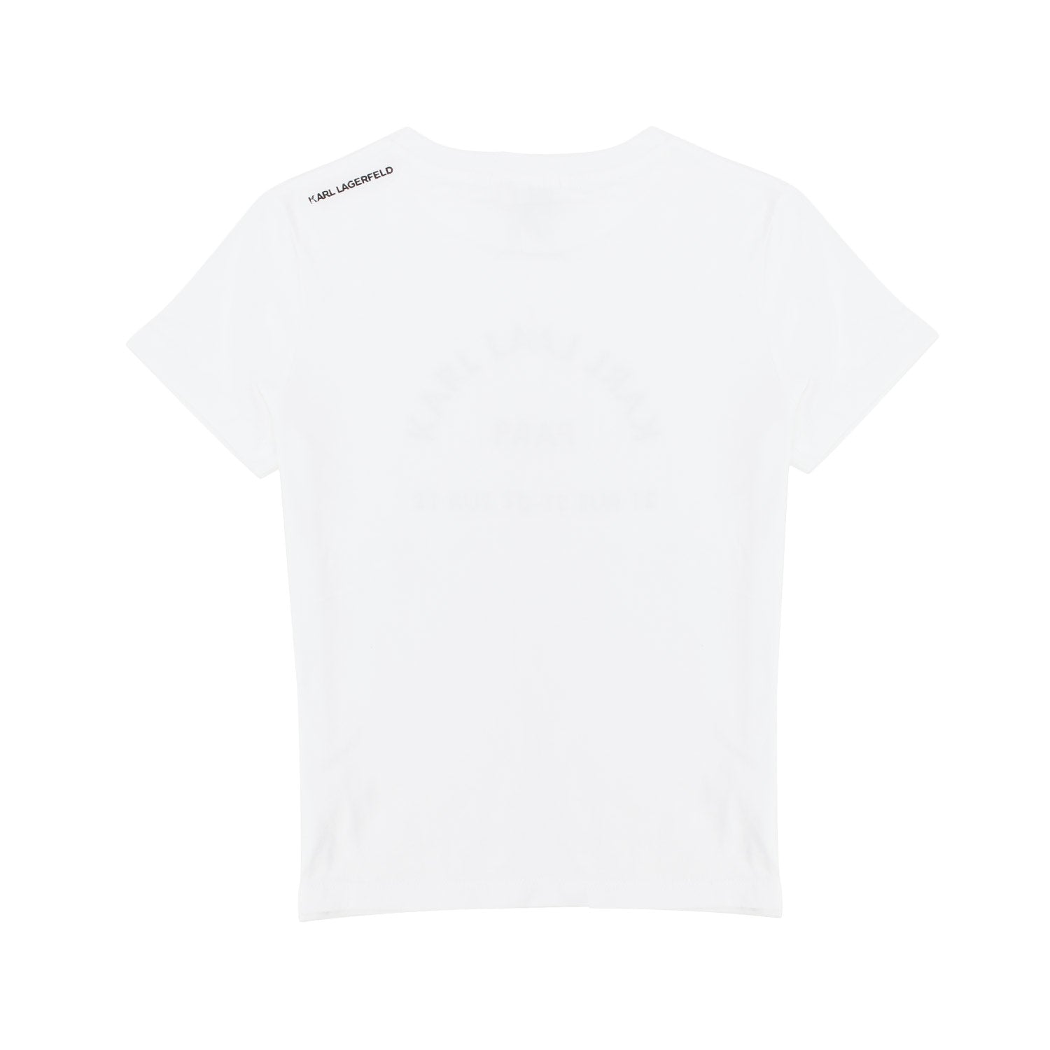 MAGLIETTA BIANCA CON LOGO NERO BAMBINA E TEENAGER - annameglio.com abbigliamento moda