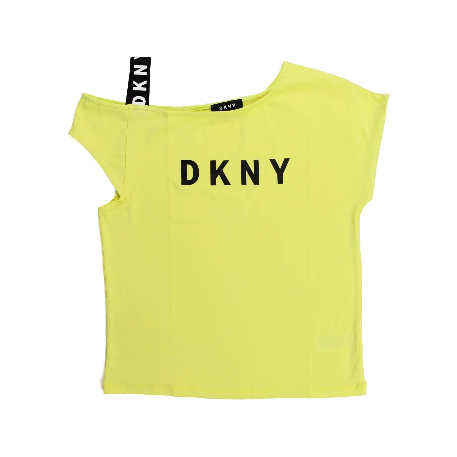 T-SHIRT MONOSPALLA GIALLA BAMBINA E TEENAGER - annameglio.com abbigliamento moda