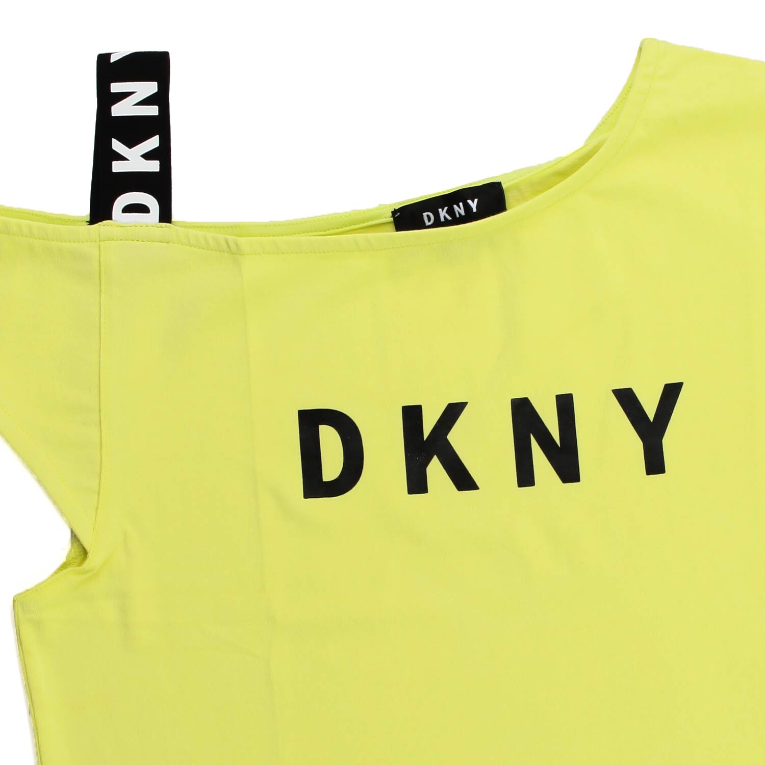 T-SHIRT MONOSPALLA GIALLA BAMBINA E TEENAGER - annameglio.com abbigliamento moda