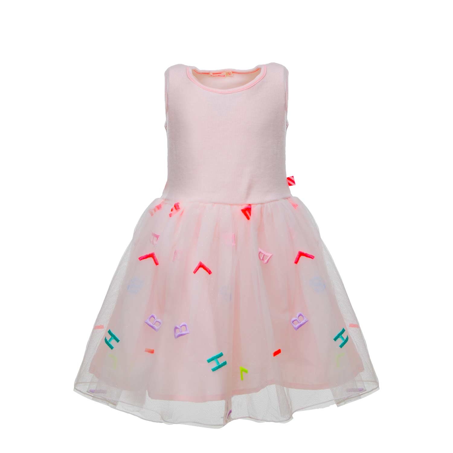 ABITO ROSA BAMBINA CON TULLE E RICAMI - annameglio.com abbigliamento moda