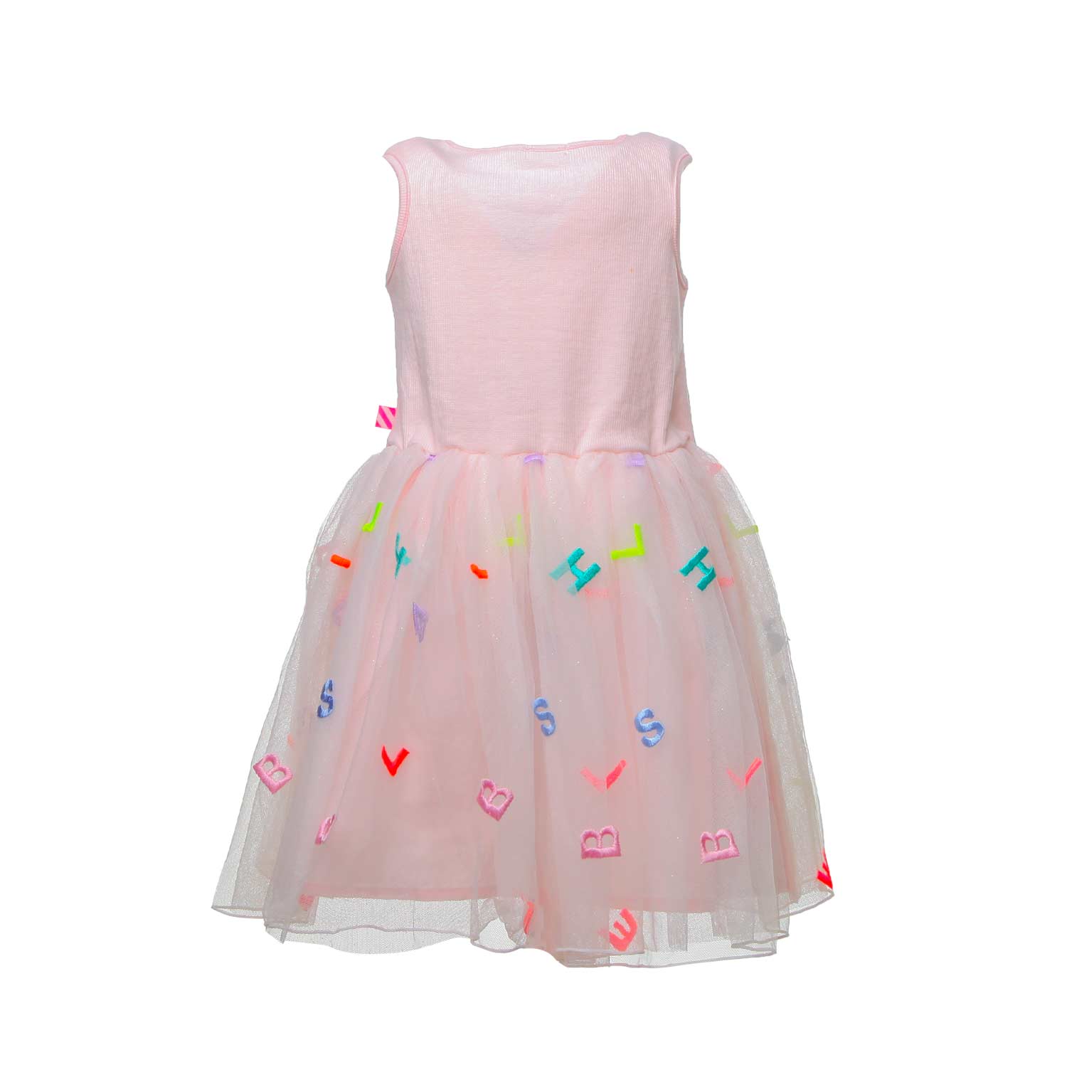 ABITO ROSA BAMBINA CON TULLE E RICAMI - annameglio.com abbigliamento moda