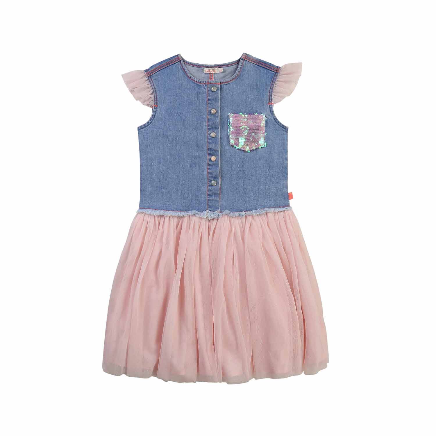 ABITO ROSA E DENIM BAMBINA - annameglio.com abbigliamento moda