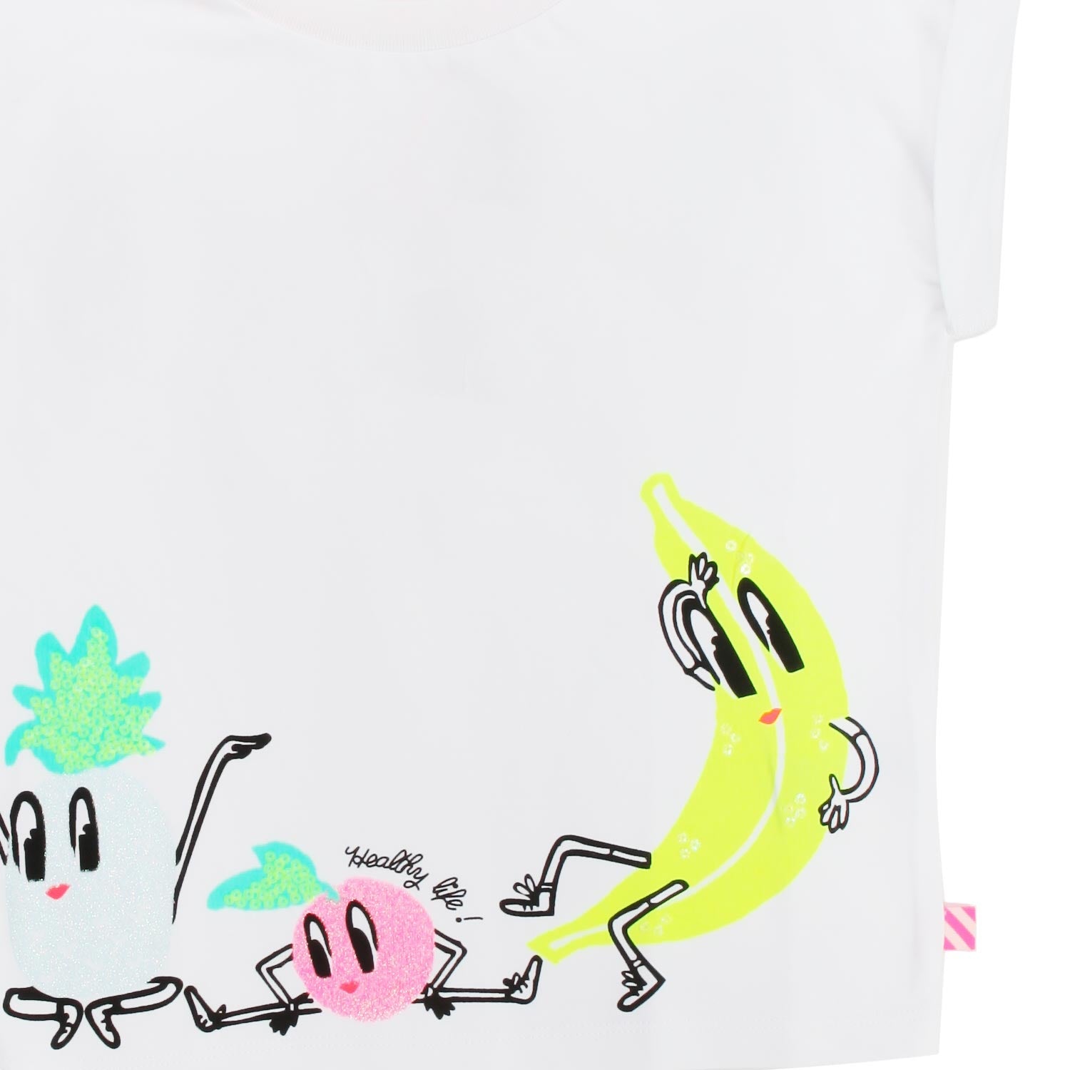 T-SHIRT BIANCA CON STAMPE COLORATE BAMBINA - annameglio.com abbigliamento moda