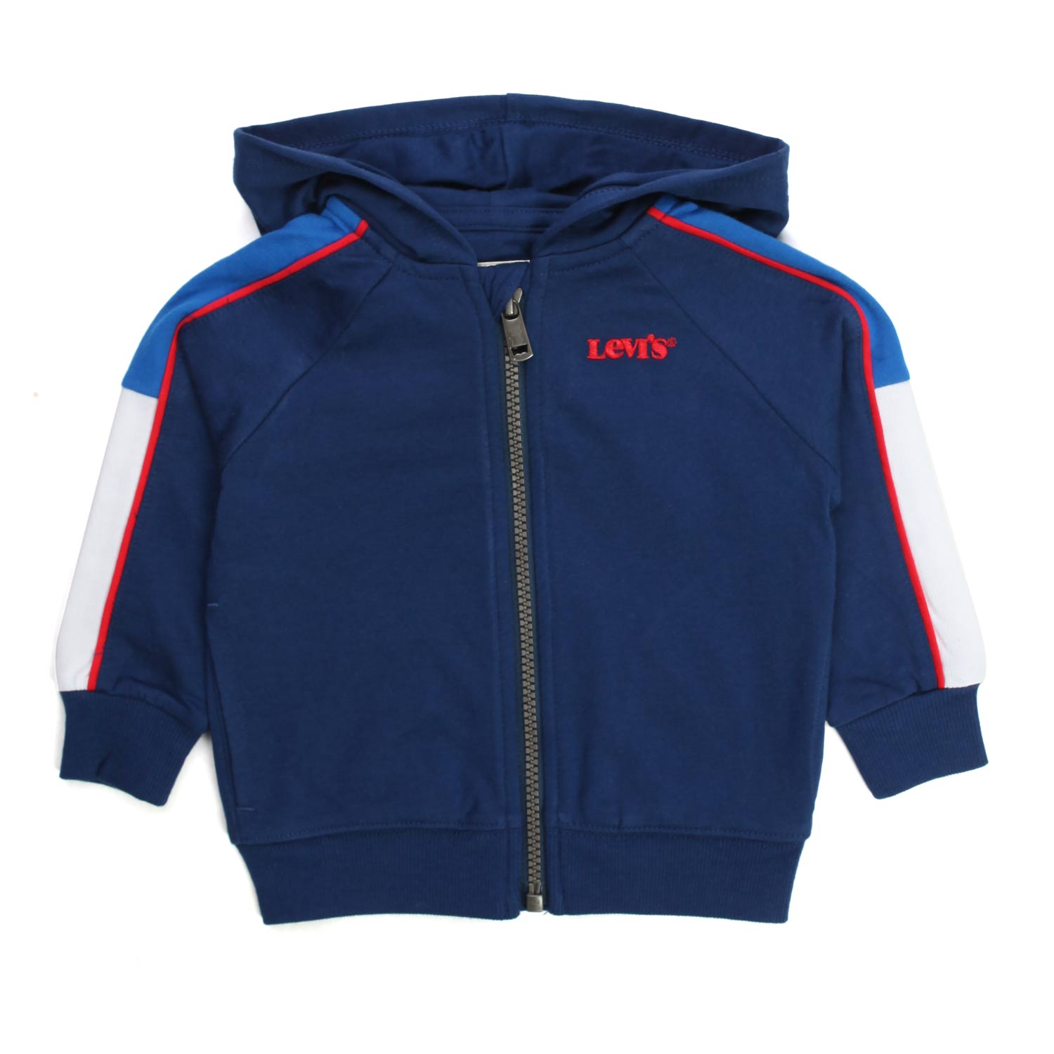 FELPA CON CAPPUCCIO BLU BIMBO E BAMBINO - annameglio.com abbigliamento moda