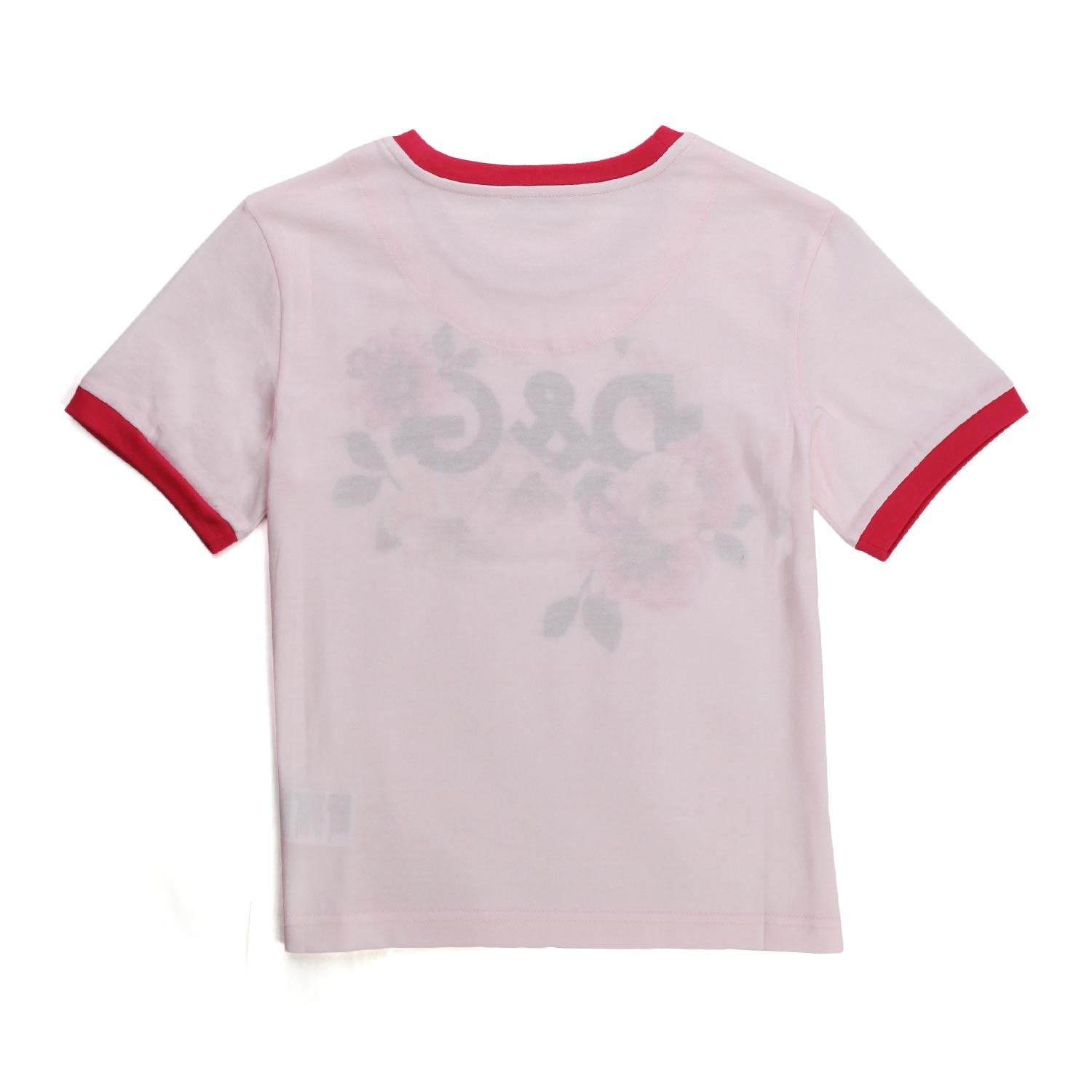 T-SHIRT BIANCA CON FIORI ROSA BAMBINA - annameglio.com abbigliamento moda
