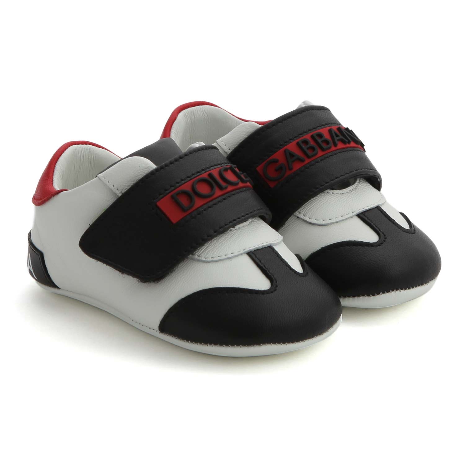 SNEAKER PRIMI PASSI BIANCA E NERA NEONATO - annameglio.com abbigliamento moda