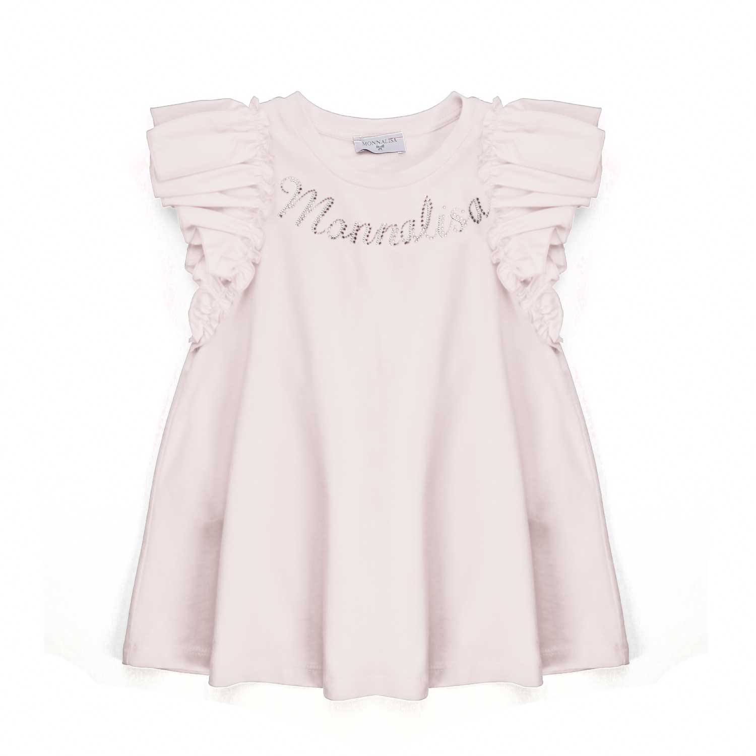 TOP BIANCO BAMBINA CON STRASS - annameglio.com abbigliamento moda