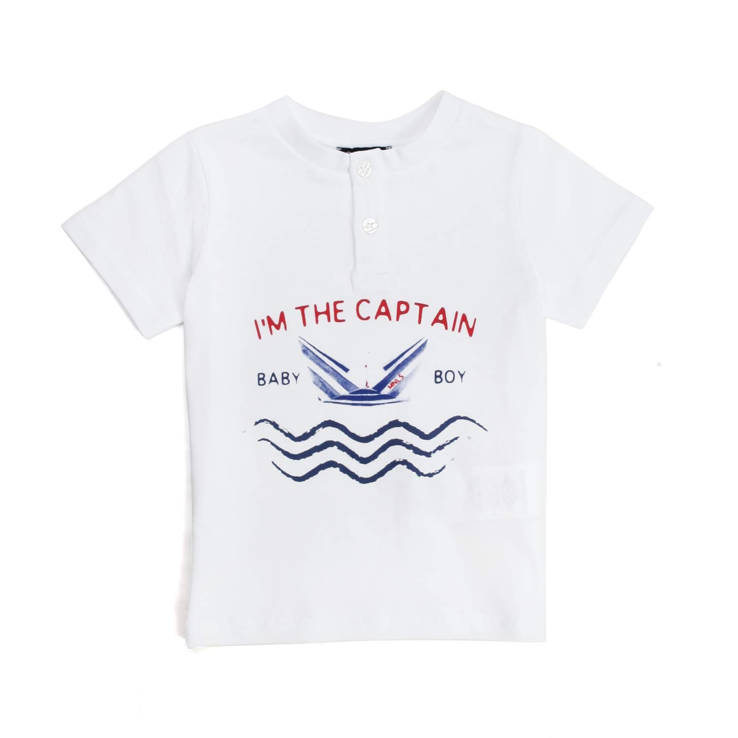 T-SHIRT BIANCA BLU E ROSSA BAMBINO - annameglio.com abbigliamento moda