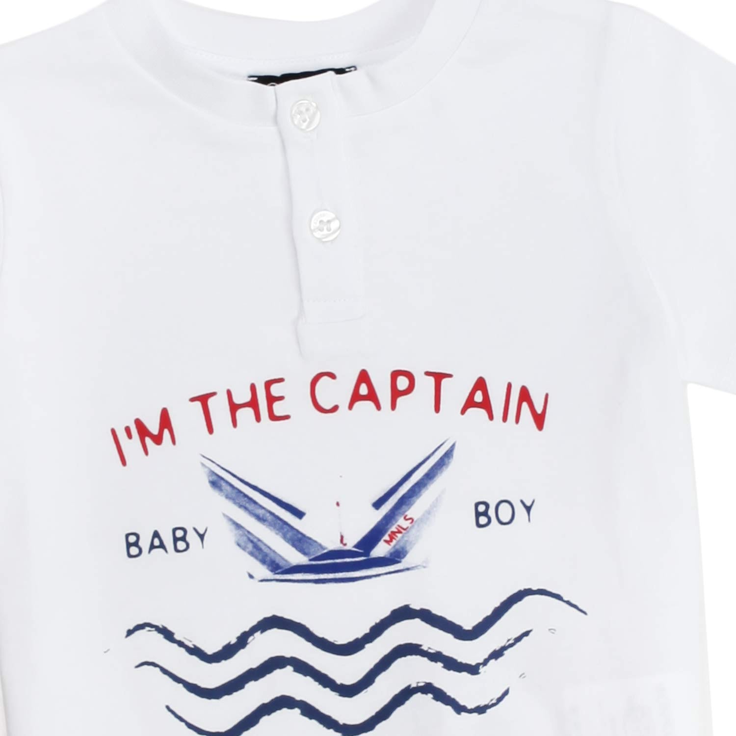 T-SHIRT BIANCA BLU E ROSSA BAMBINO - annameglio.com abbigliamento moda