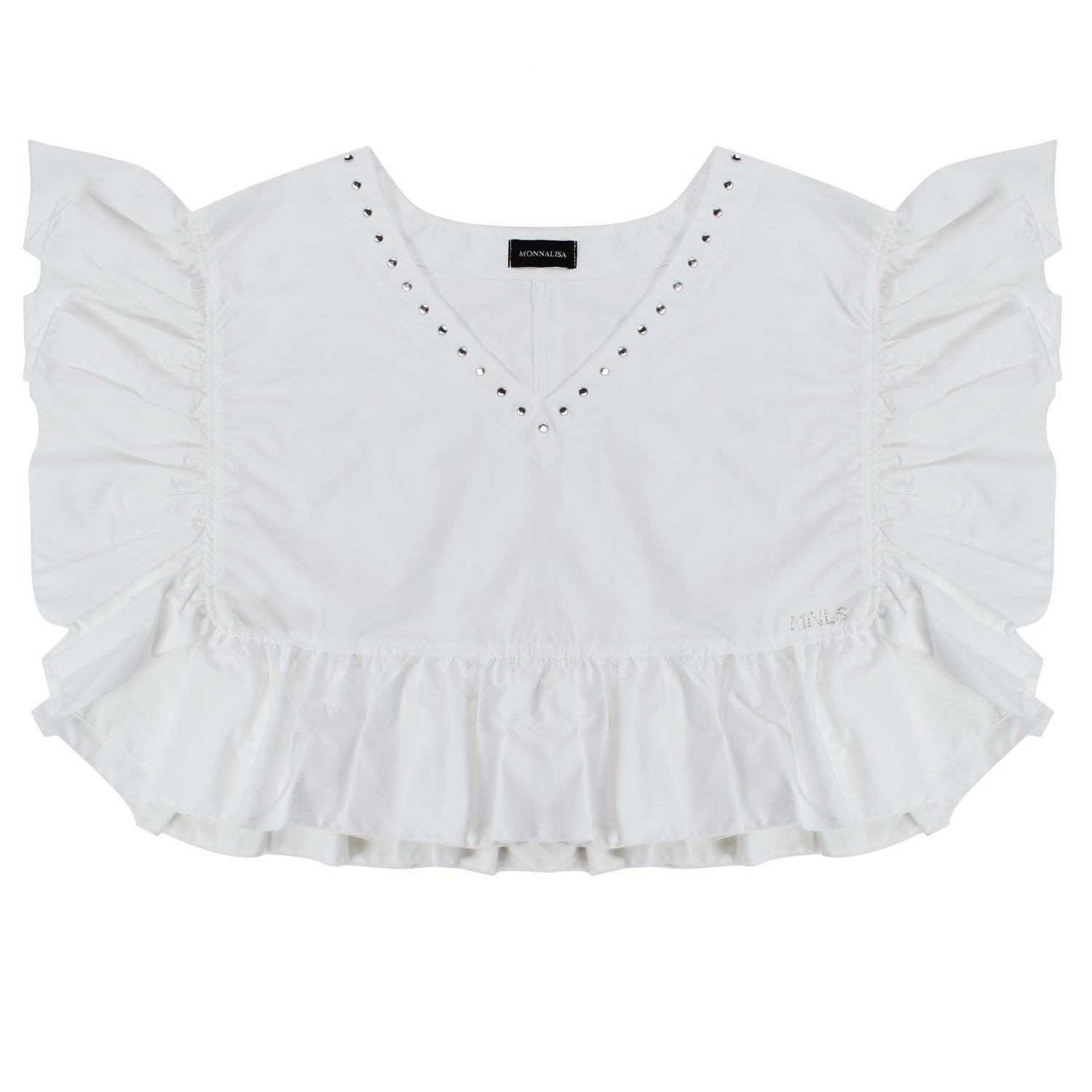 TOP CROPPED BIANCO RAGAZZA - annameglio.com abbigliamento moda