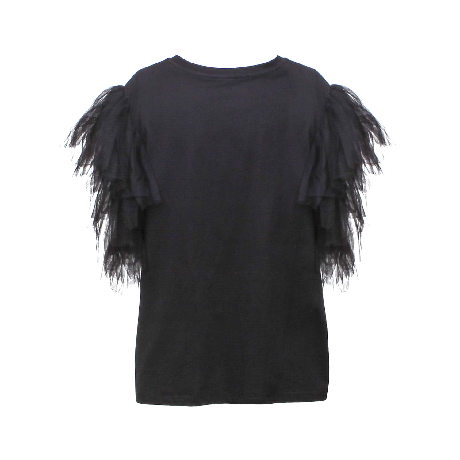 T-SHIRT NERA BAMBINA E RAGAZZA - annameglio.com abbigliamento moda