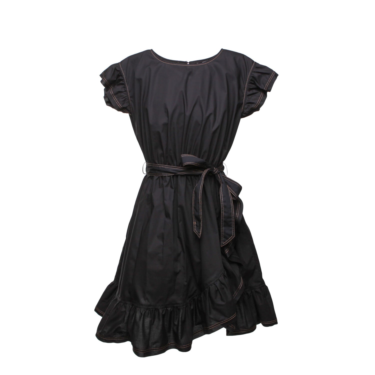 ABITO NERO CON RUCHES TEENAGER - annameglio.com abbigliamento moda