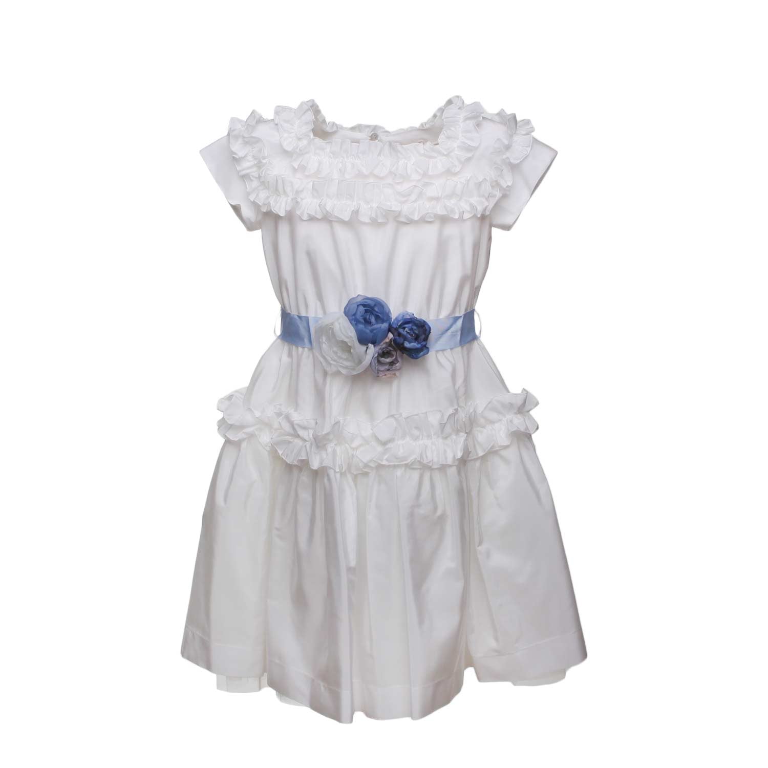 ABITO IMPERO COLOR PANNA BAMBINA - annameglio.com abbigliamento moda