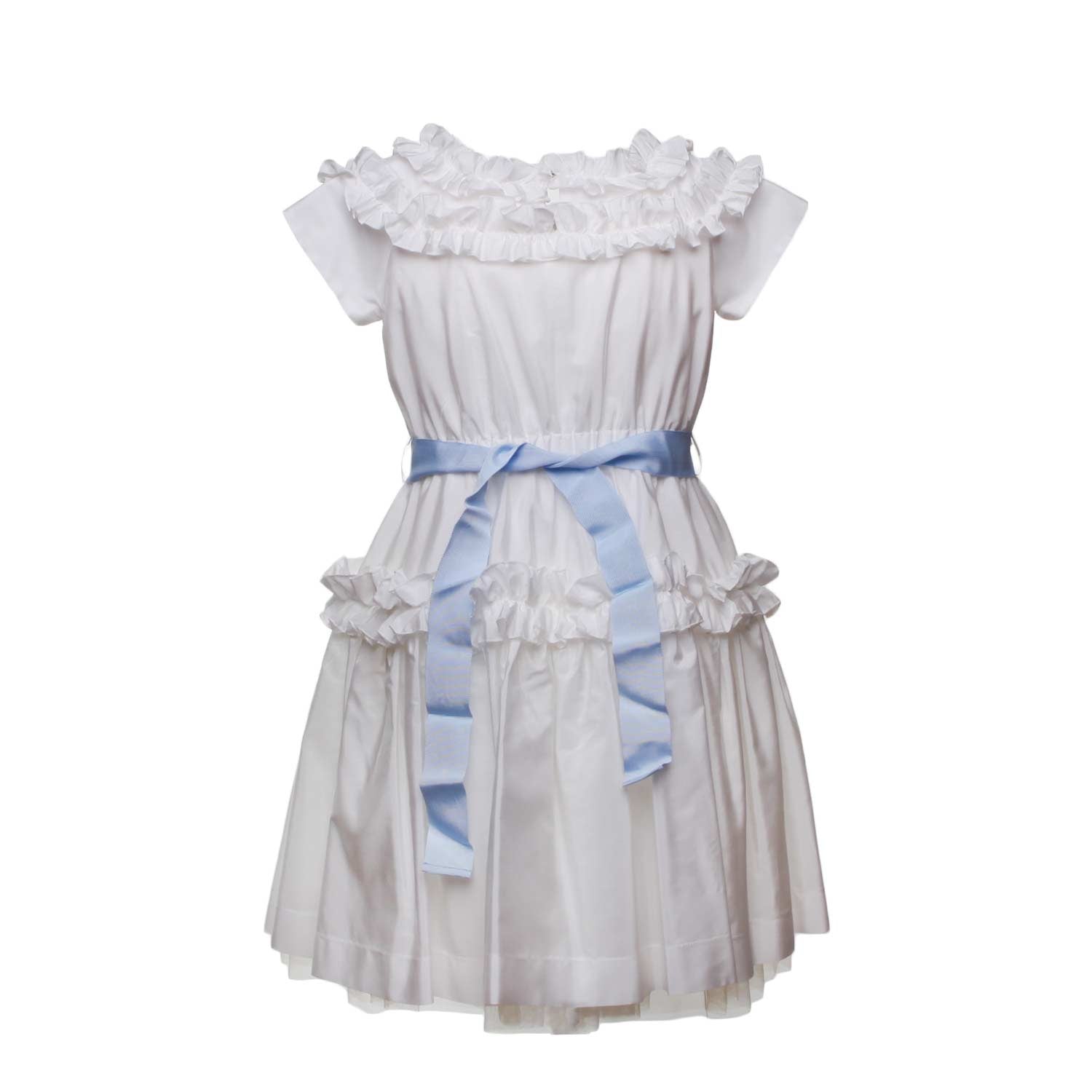 ABITO IMPERO COLOR PANNA BAMBINA - annameglio.com abbigliamento moda