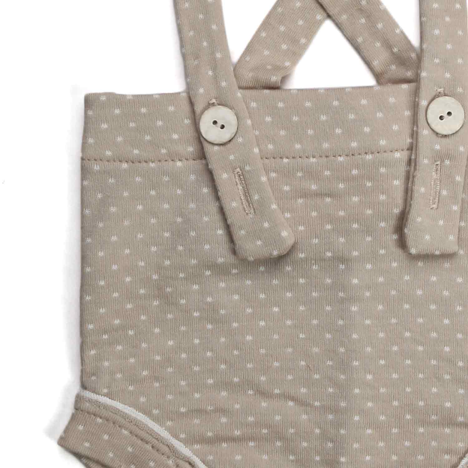 SALOPETTE BEBÉ BEIGE A POIS - annameglio.com abbigliamento moda