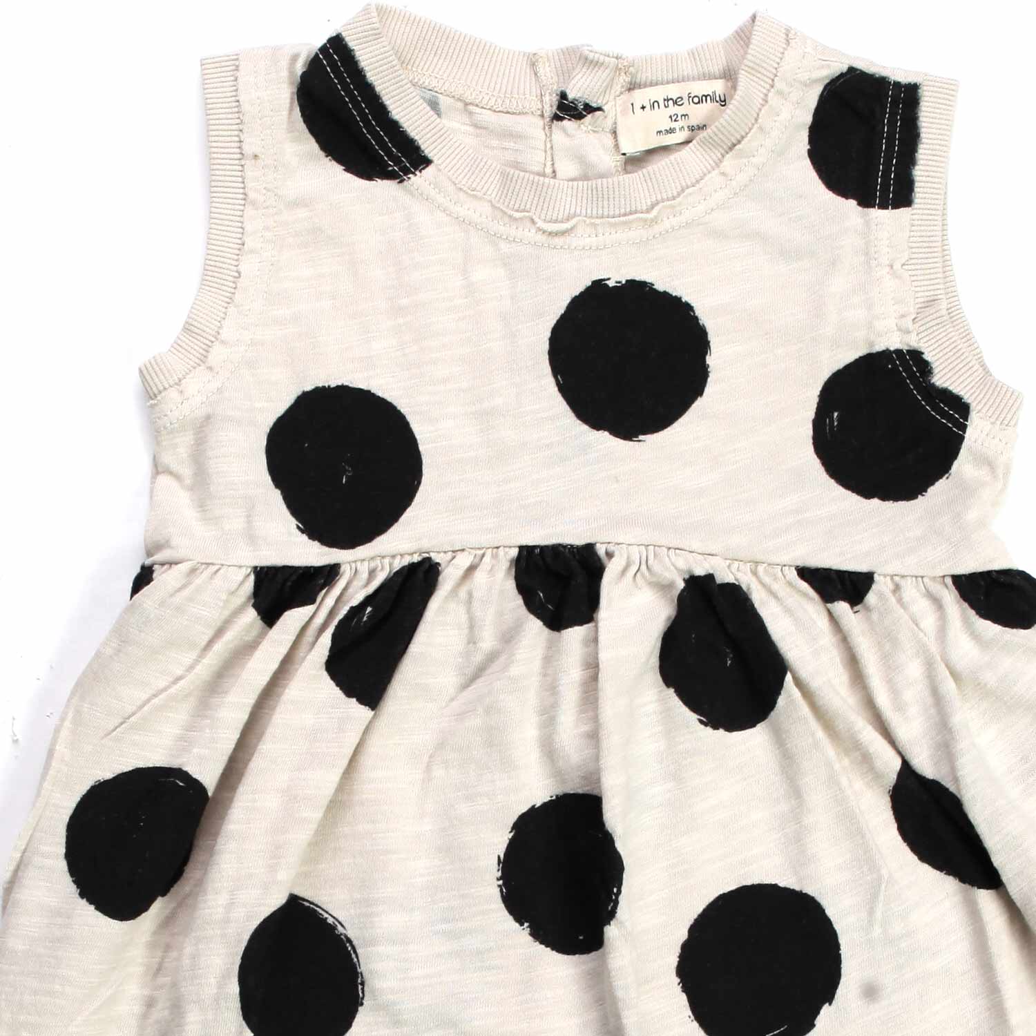 MINI ABITO PANNA A POIS BIMBA E BAMBINA - annameglio.com abbigliamento moda