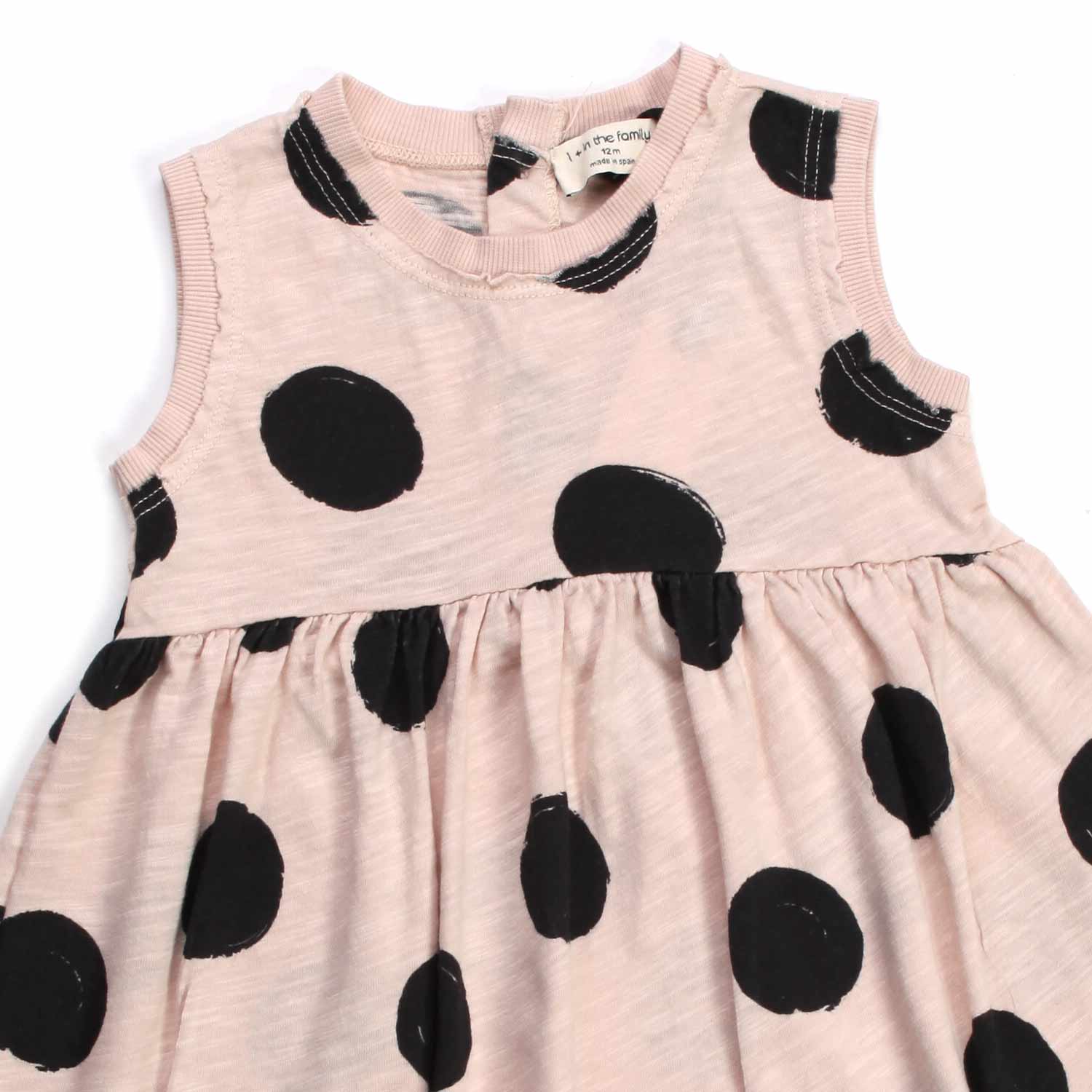 MINI ABITO ROSA A POIS BIMBA E BAMBINA - annameglio.com abbigliamento moda