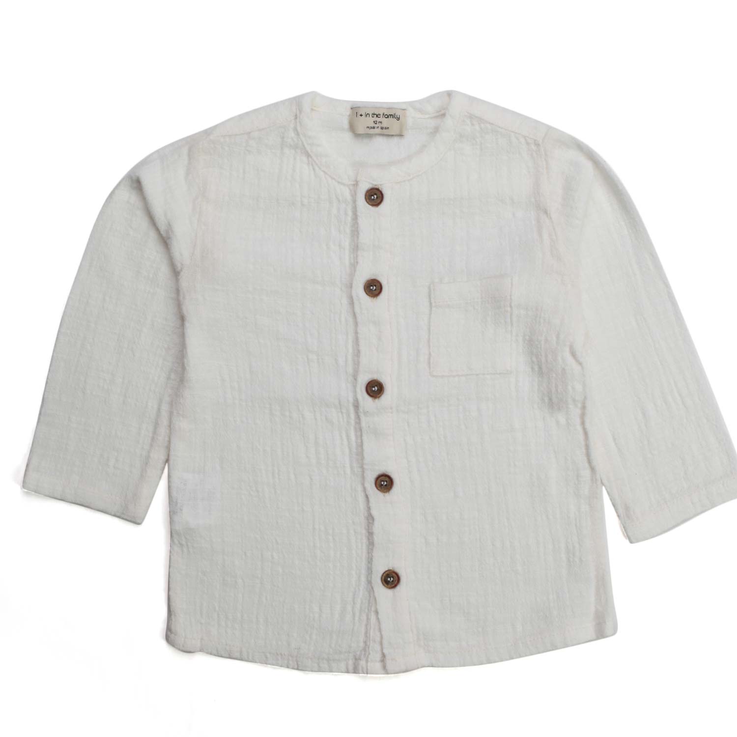 CAMICIA MAURI BIANCO NATURALE BAMBINO E BEBÈ - annameglio.com abbigliamento moda